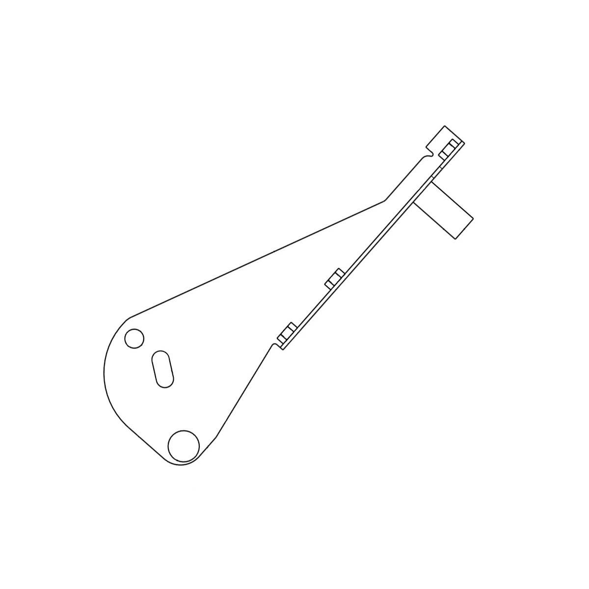 Bracket, Left Lever Assy
