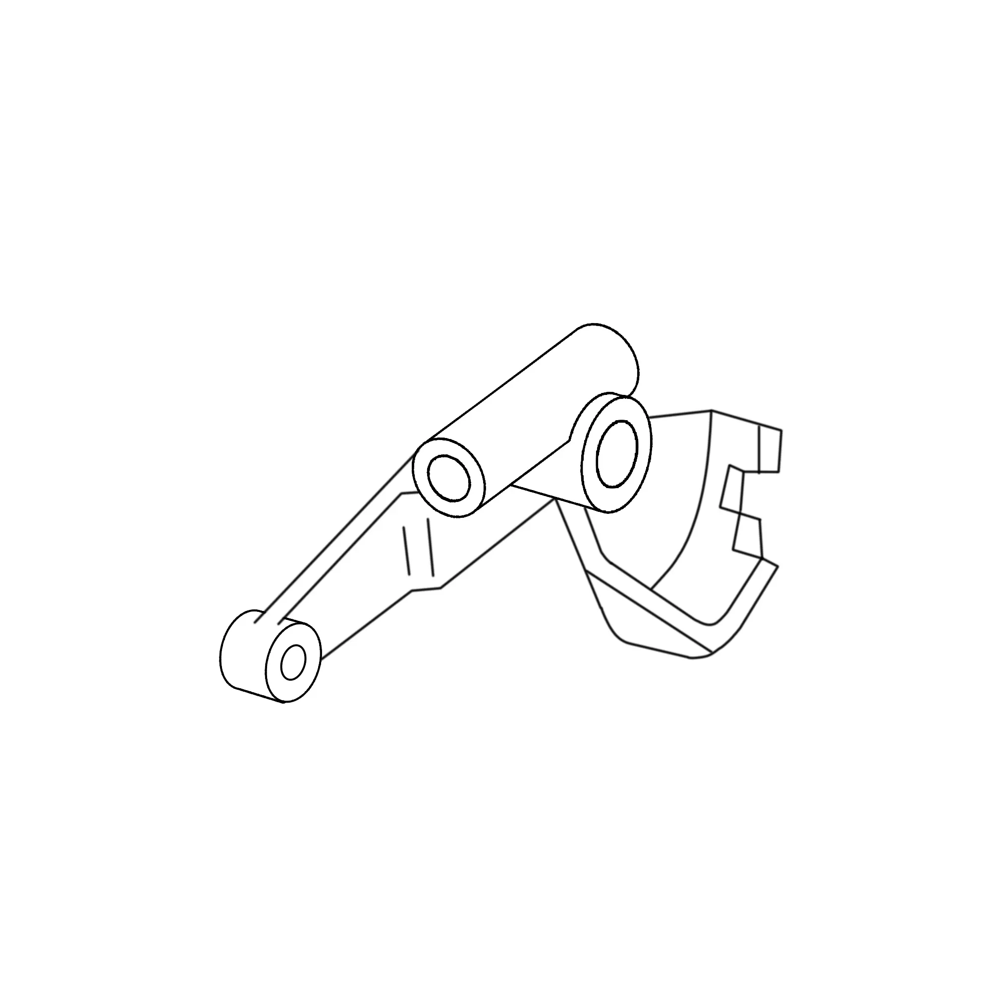 John Deere Speed Selector Lever Arm with Bushings - AR61942