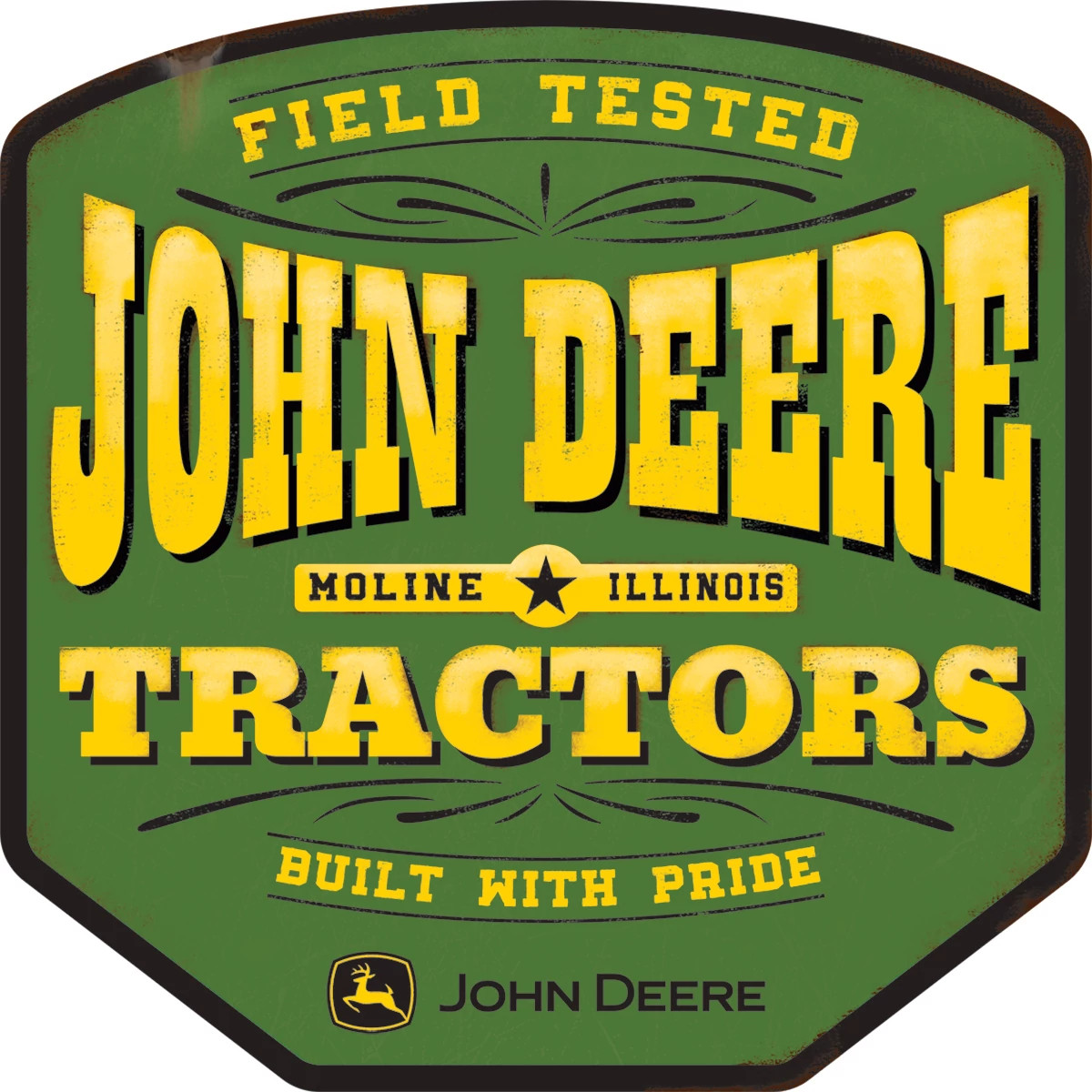 "Field Tested Tractor Metal Sign"