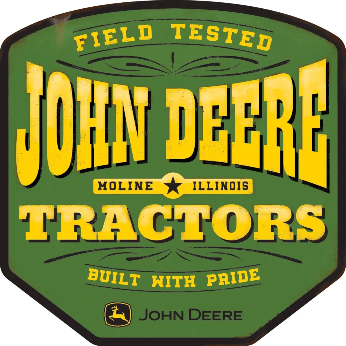 "Field Tested Tractor Metal Sign"