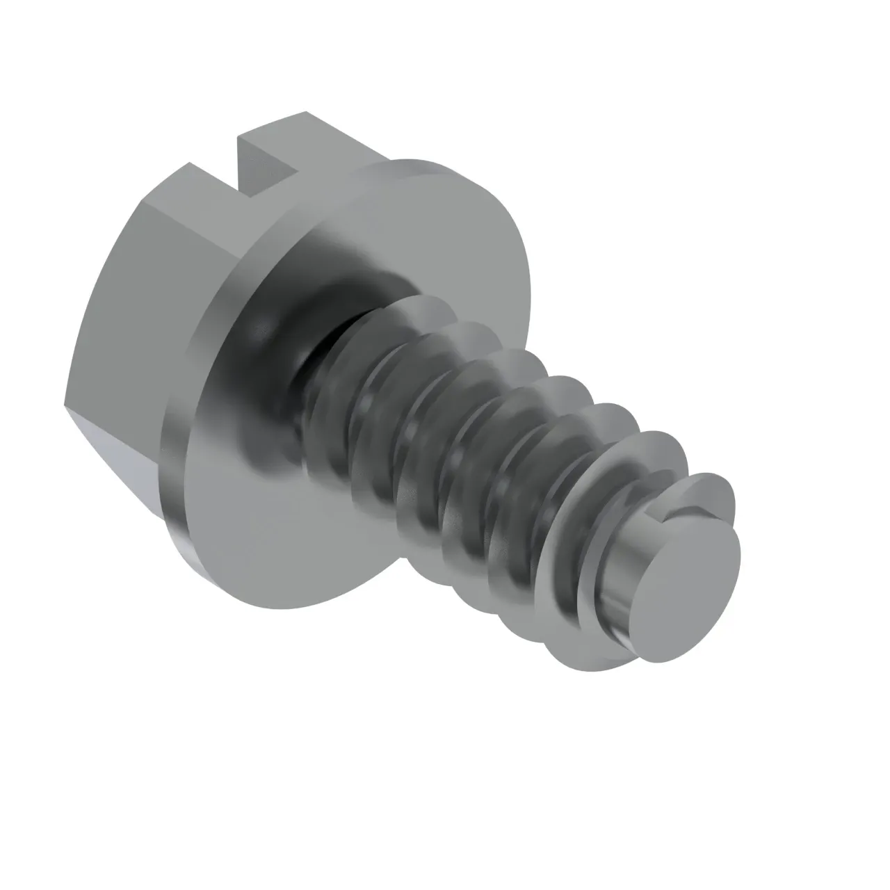 H114038: Hexagonal Flange Head Self-Tapping Screw, 1/4
