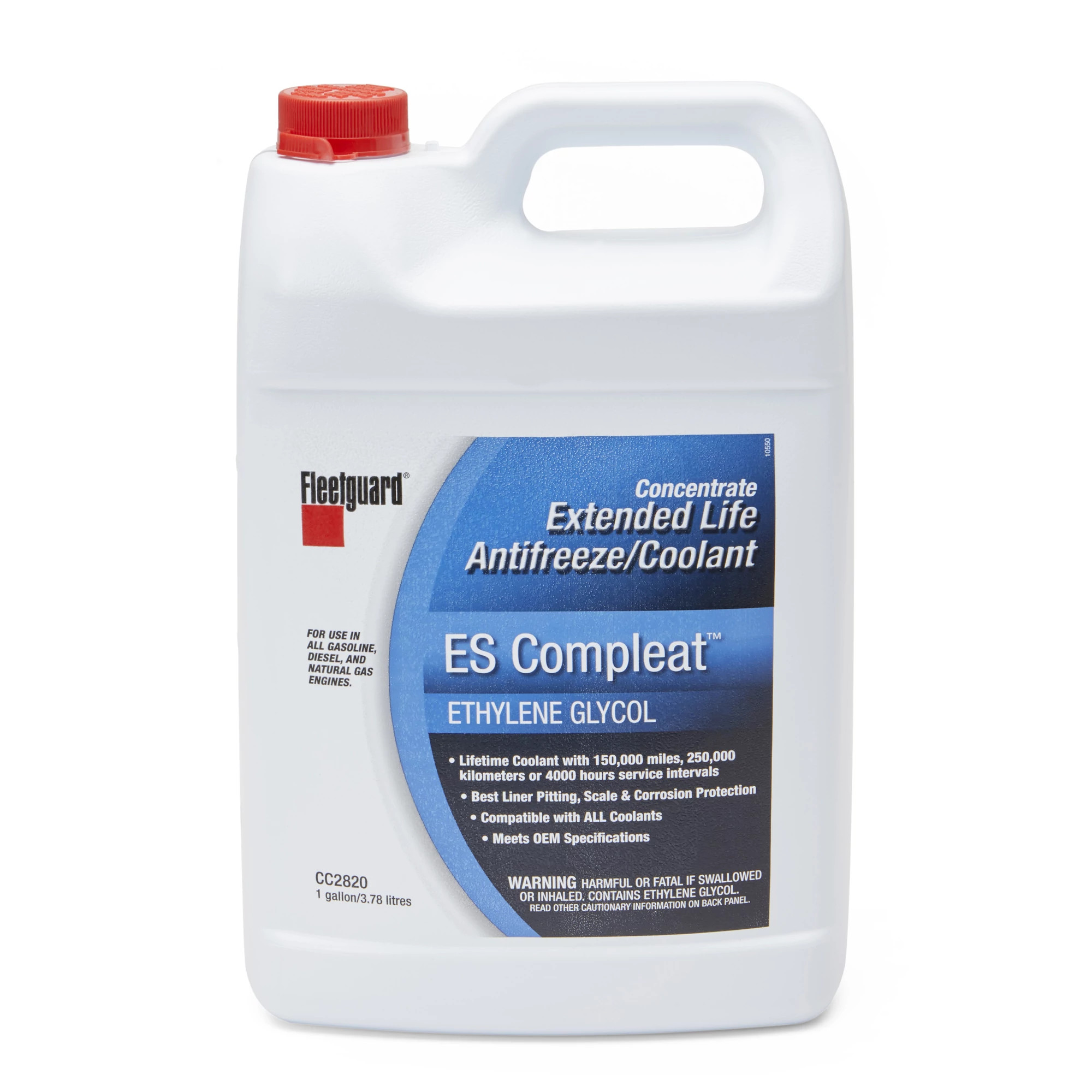 Fleetguard Concentrate Coolant, ES Compleat™, Ethylene Glycol, 3.78 Liter (1 Gallon) - PMCC2820