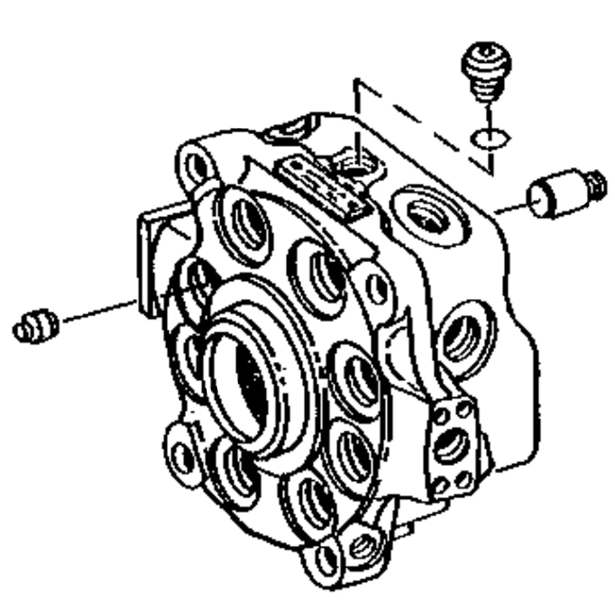 John Deere Reman REMAN Hydraulic Pump Housing (With Valves and Seats) - RE14740
