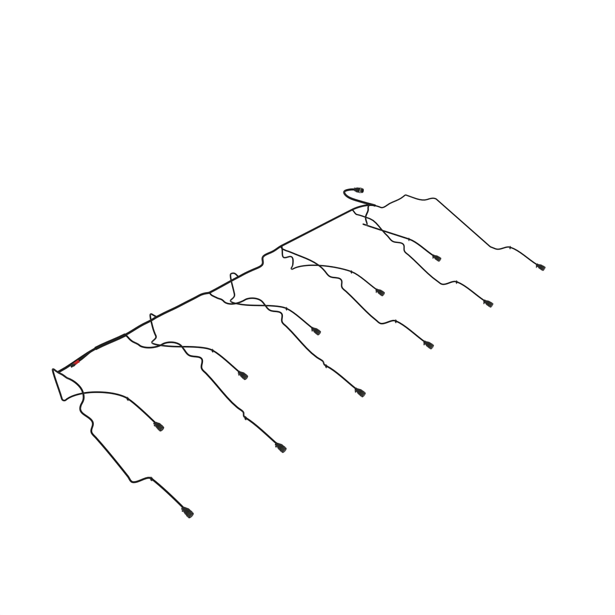 John Deere Left Side Backbone Wiring Harness - AA93323