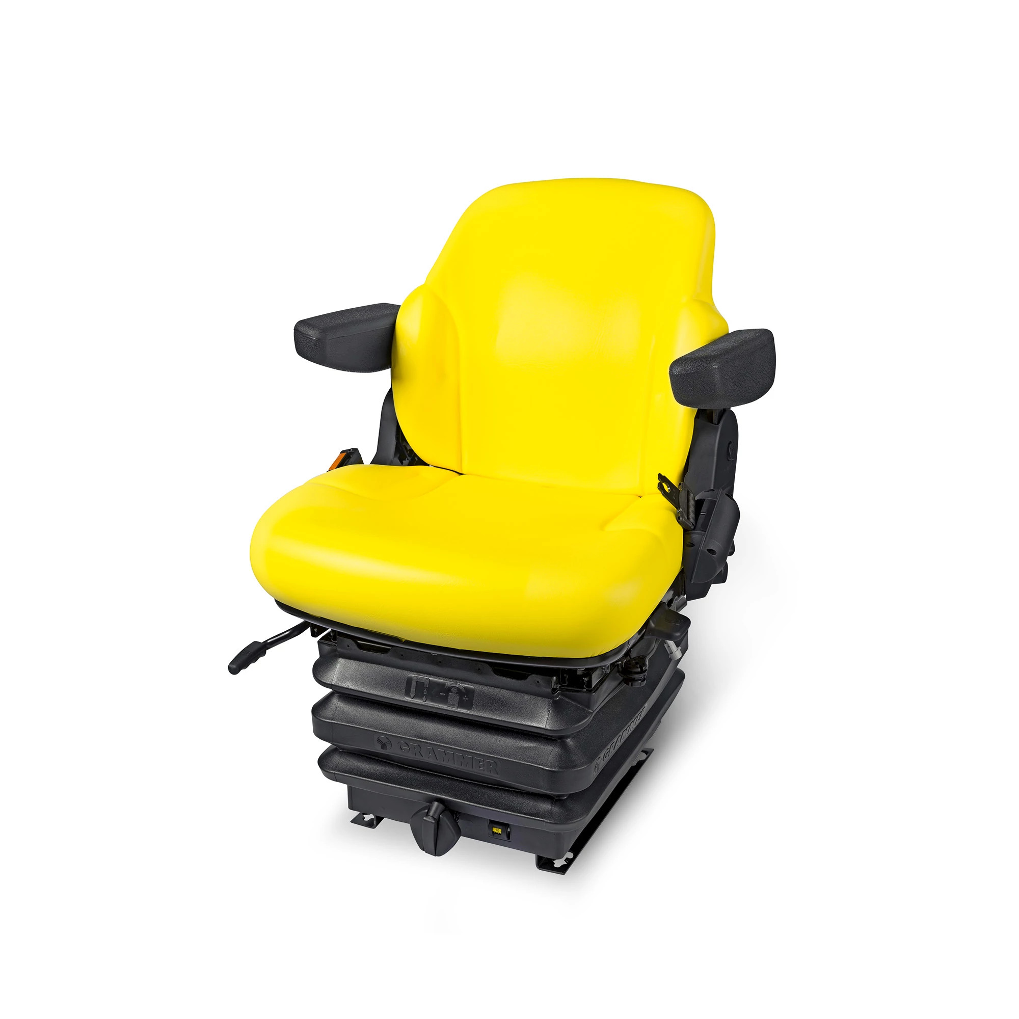 John Deere Mechanical Suspended Seat, Yellow Vinyl - BL15279