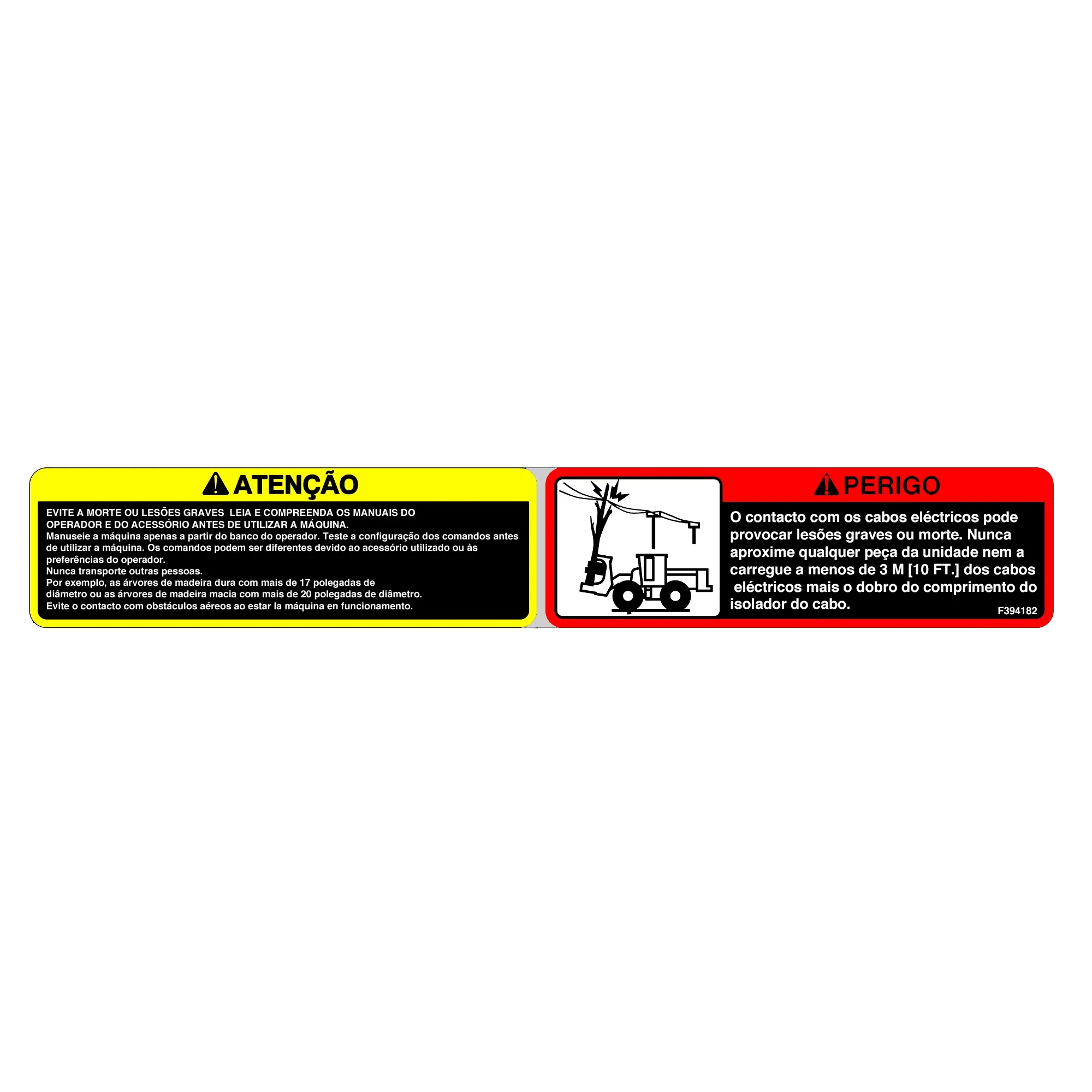 John Deere Operation Power Line Label - F394182
