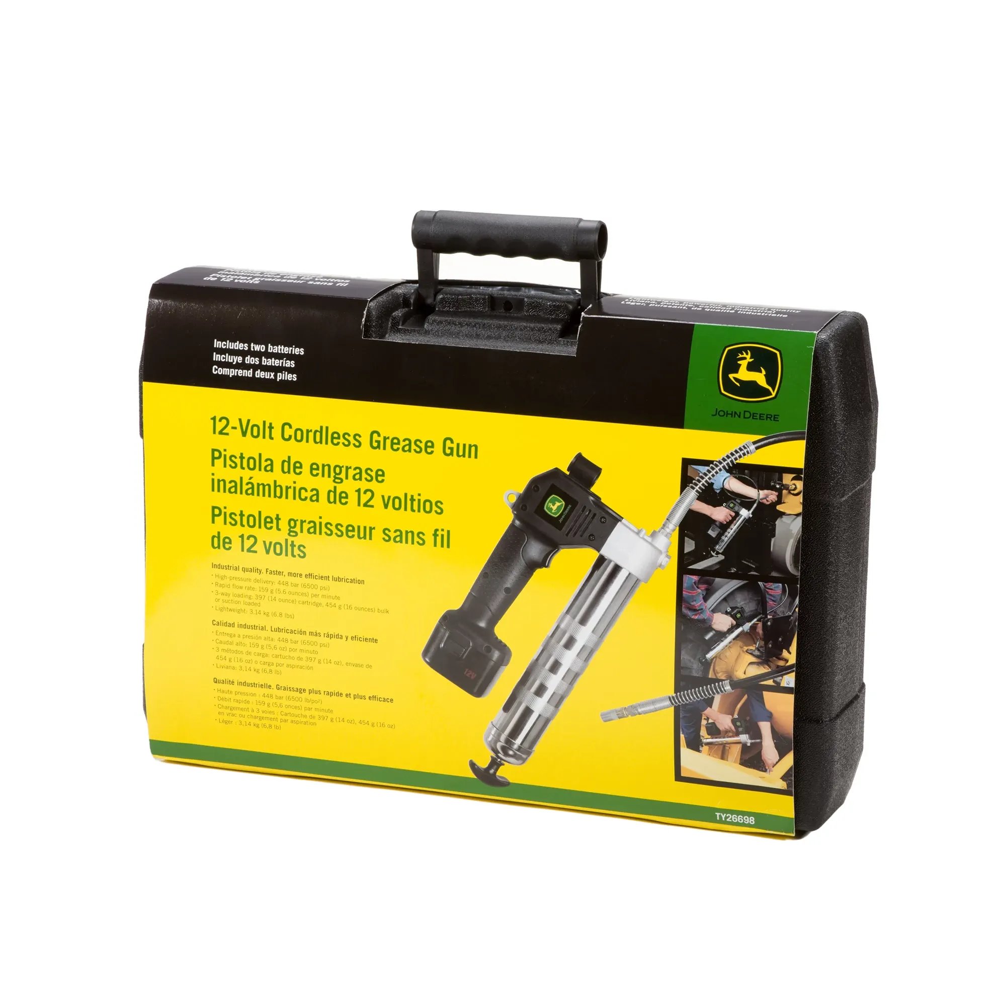 John Deere 12 Volt Cordless Grease Gun - TY26698
