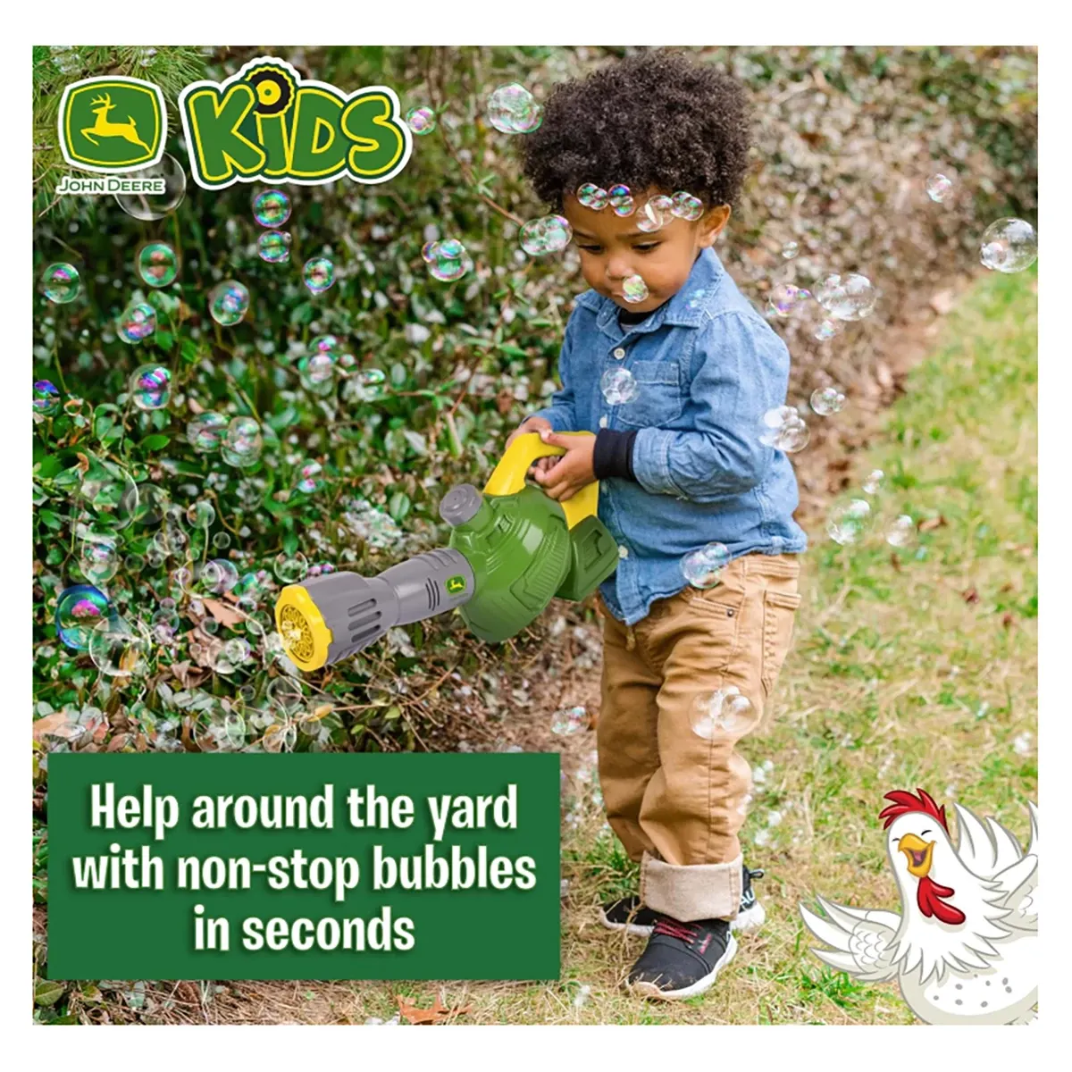 Bubbles 'N' Fun Leaf Blower - Includes 24 oz. Bubble Refill Gas Can