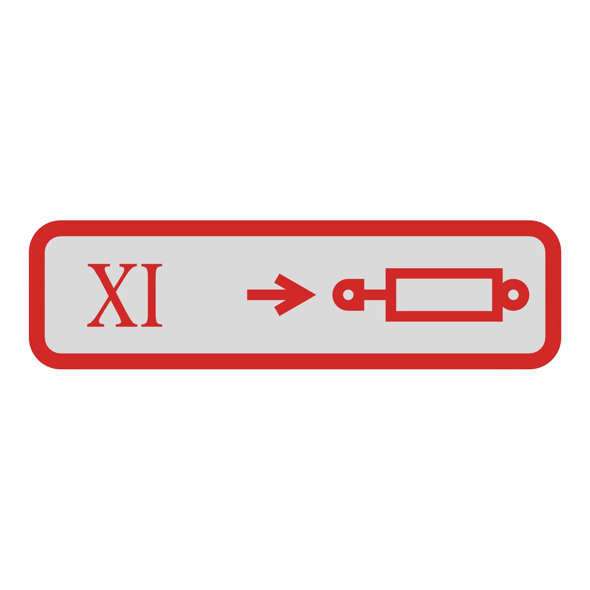LABEL, COUPLER XI OUTLET, RETRACT