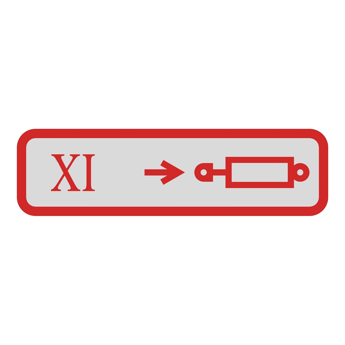Label, Coupler Xi Outlet, Retract