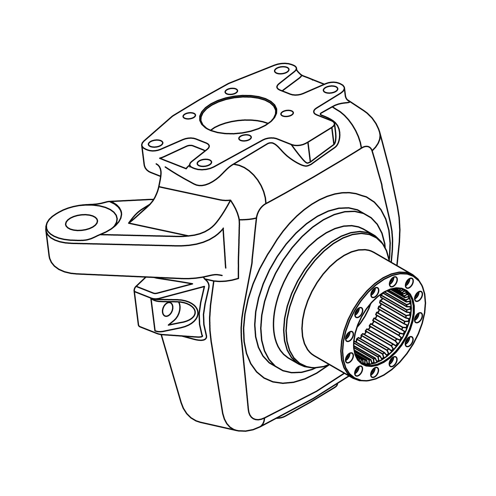 John Deere Left Side Knuckle Housing - L157636
