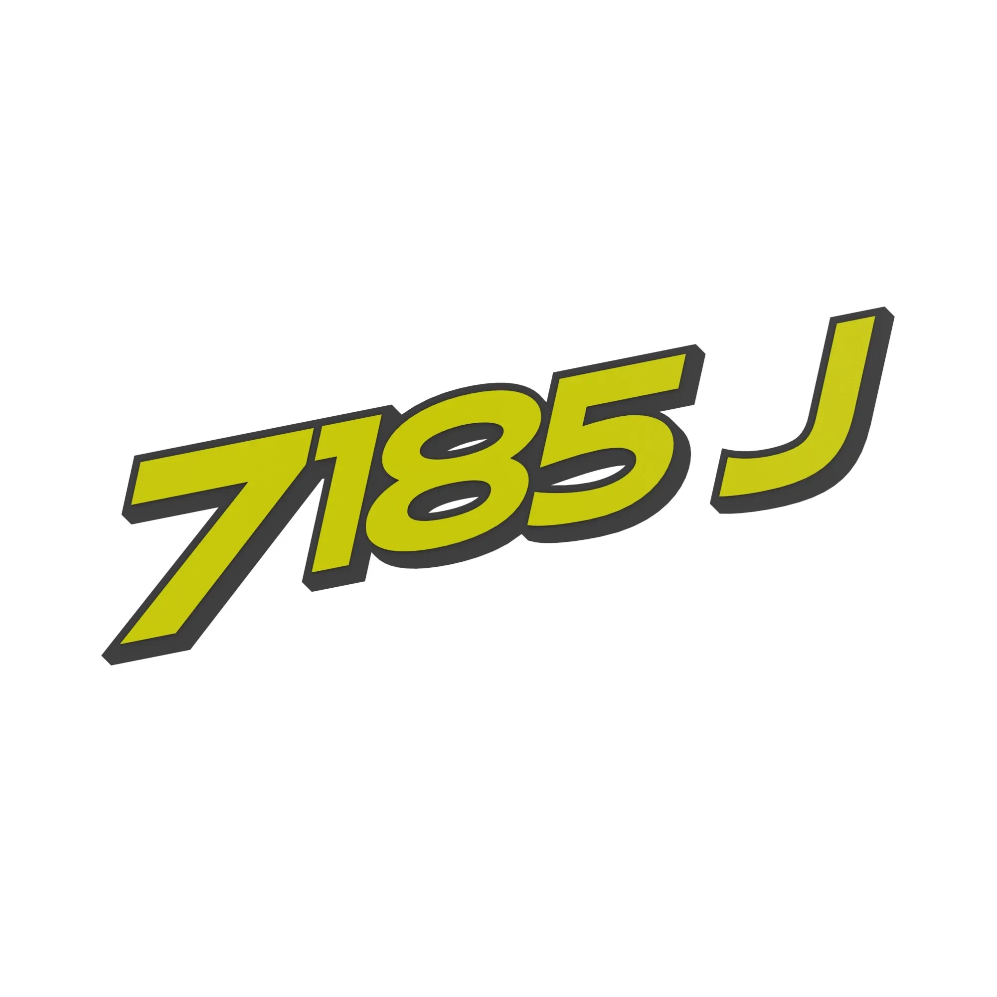 John Deere 7185J Hood Label, Left Side - R308461