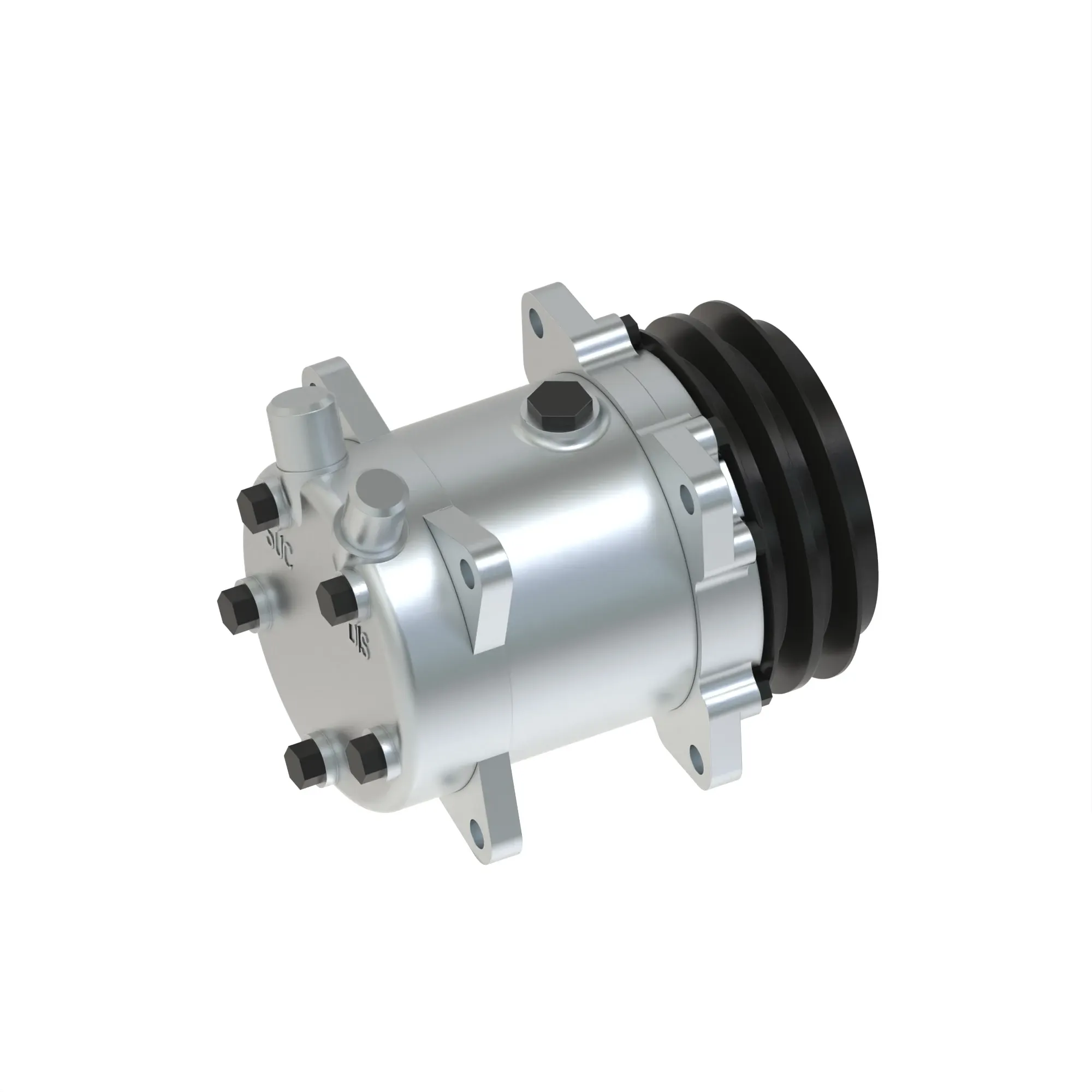 TCU18904: Footed Air Conditioner Compressor, 12 Volt