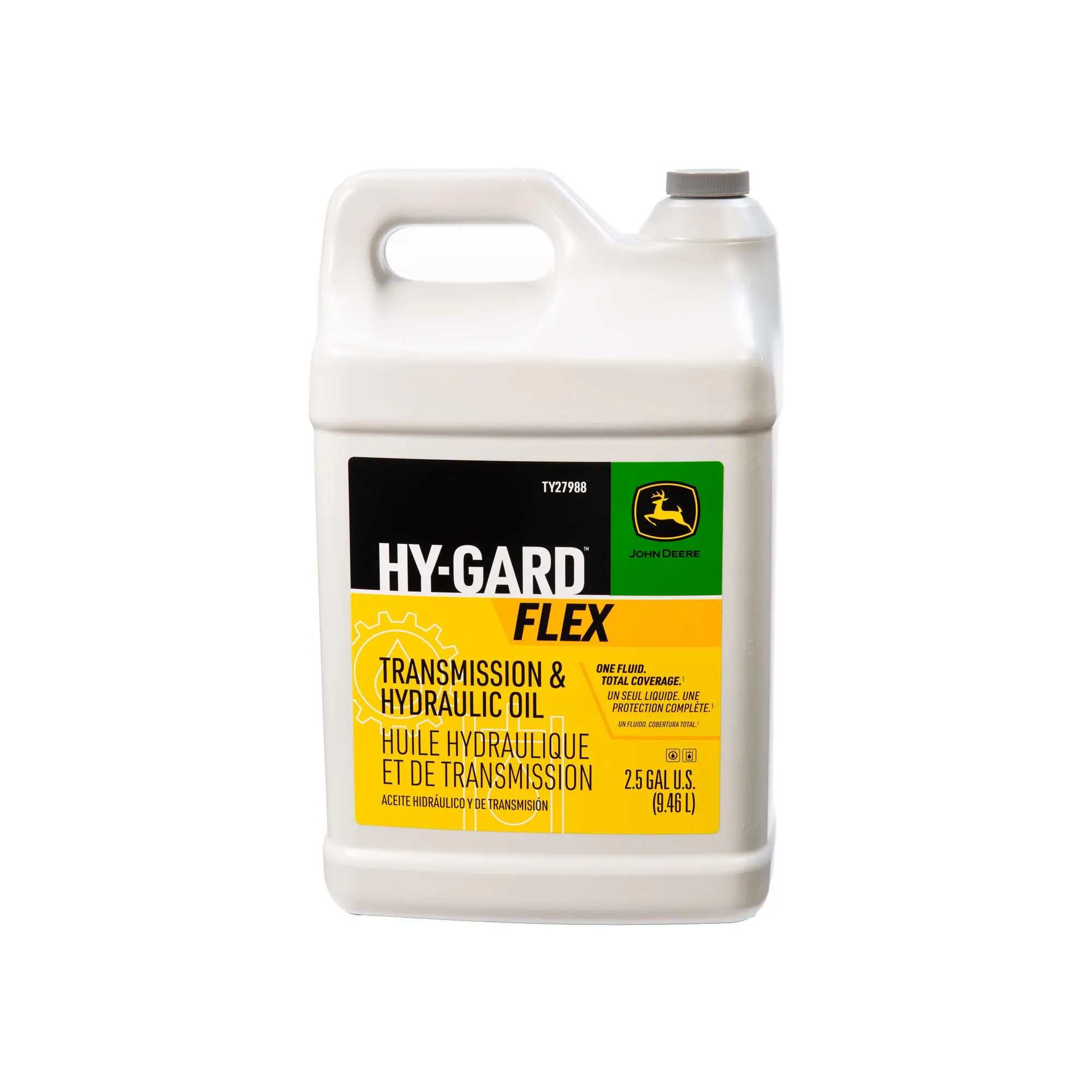 John Deere Transmission and Hydraulic Oil, Hy-Gard™ FLEX, 9.46 Liter (2.5 Gallon) Can - TY27988