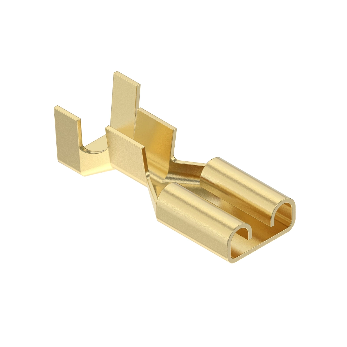 Tyco Faston Tab Fem Brass Tin