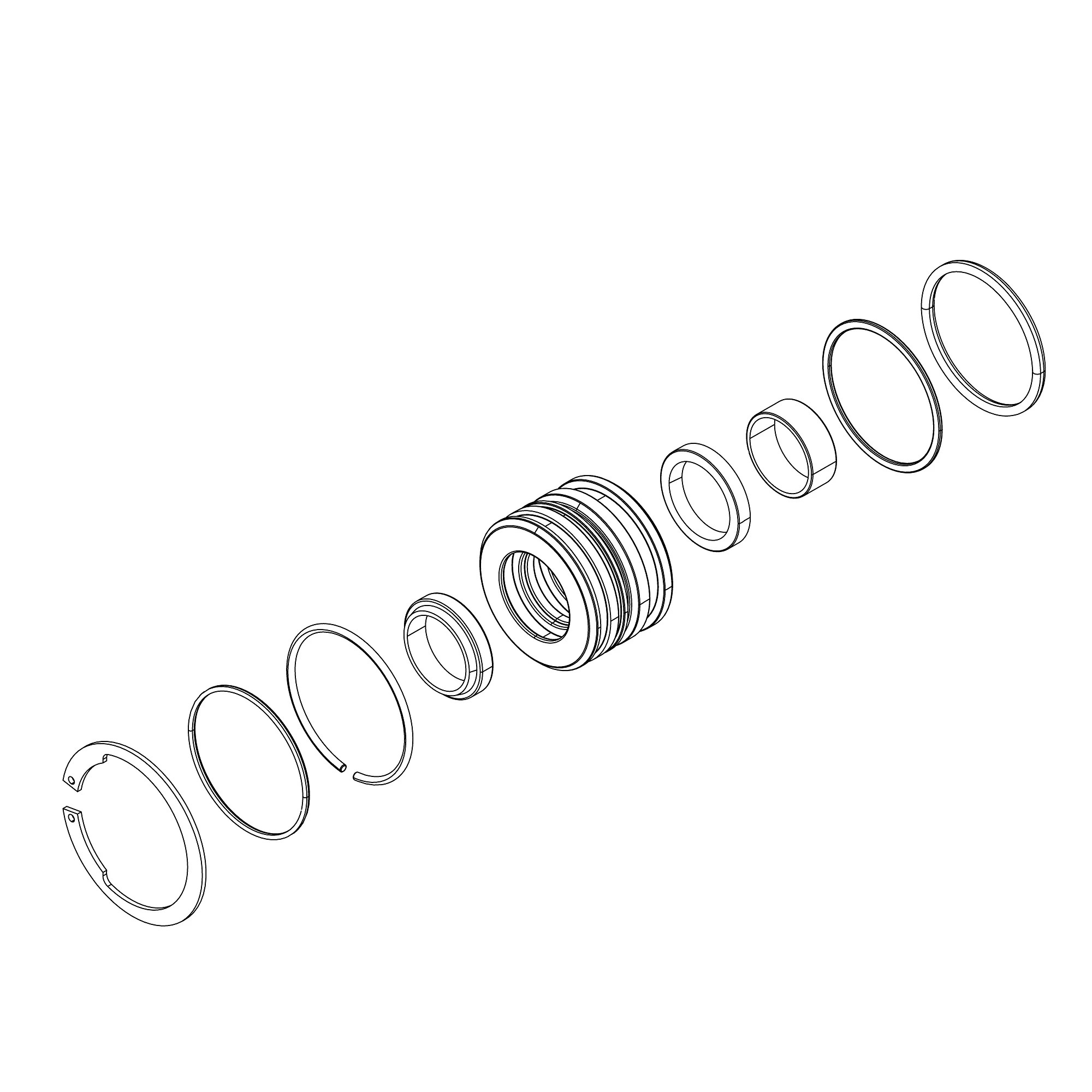 John Deere Hydraulic Cylinder Rod Seal Kit - AHC10157