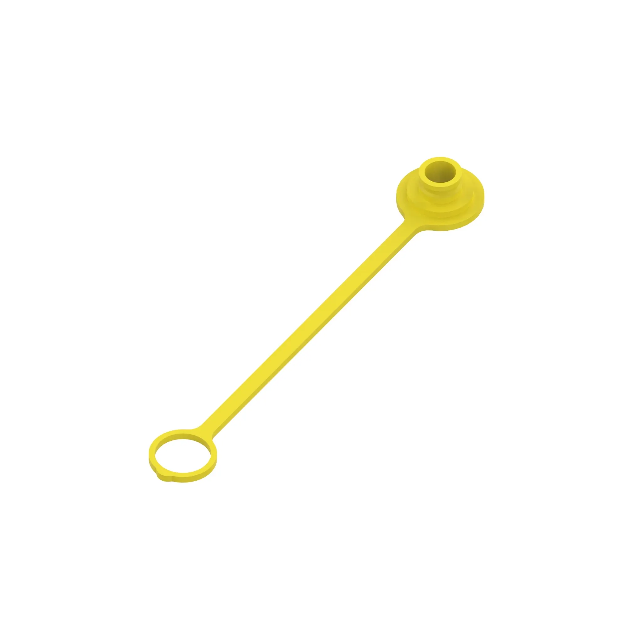 John Deere Dust Plug Yellow, with Anchor - A63136