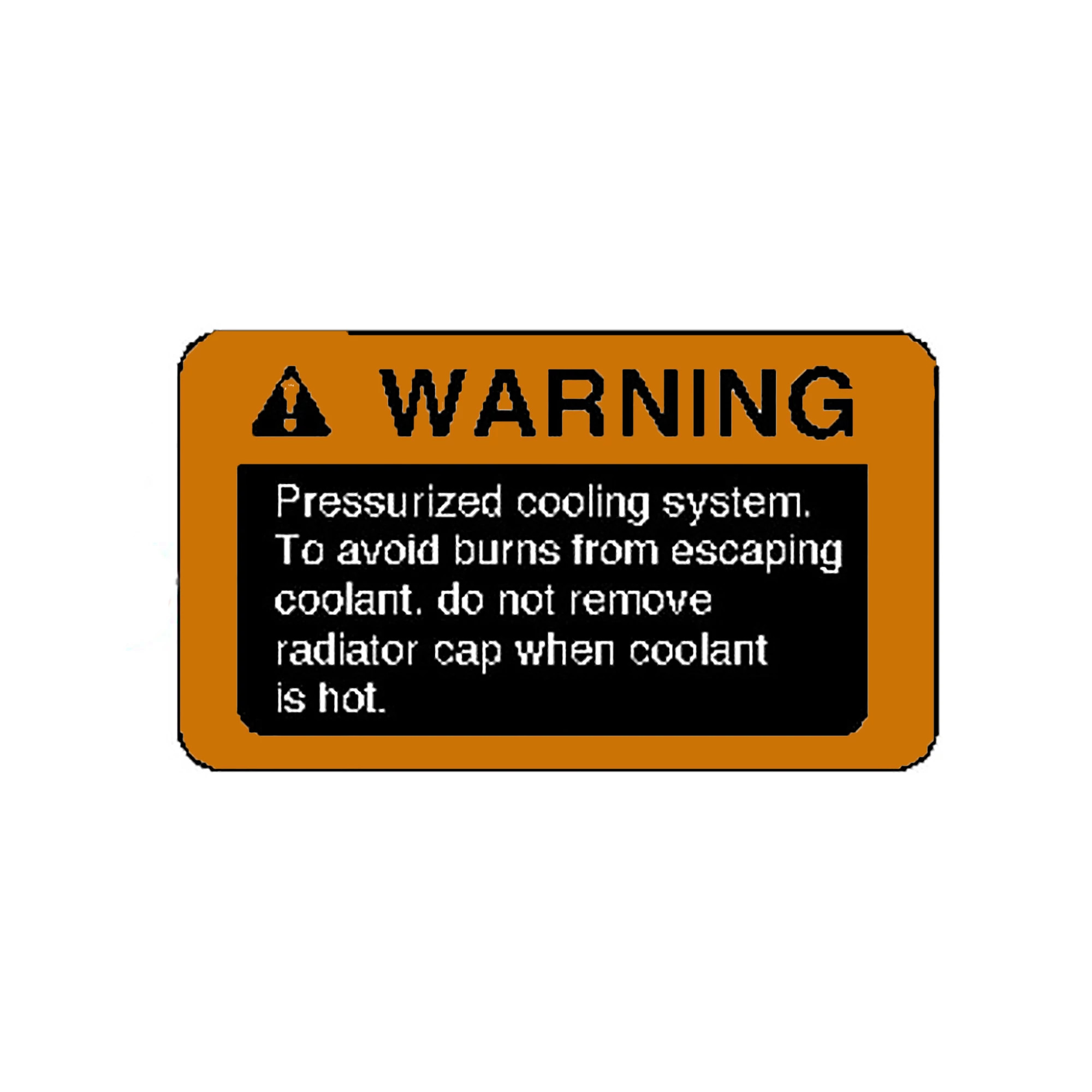 LABEL, PRESS. COOLING SYS.