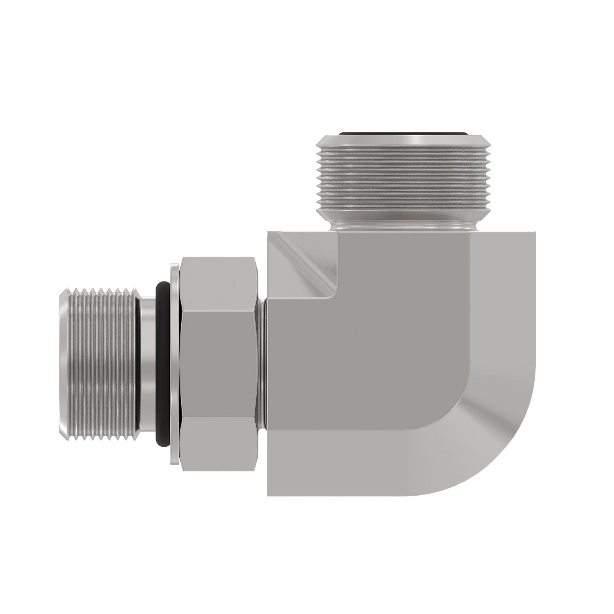 90 Deg Elbow, O-Ring FSF W/Met Hex