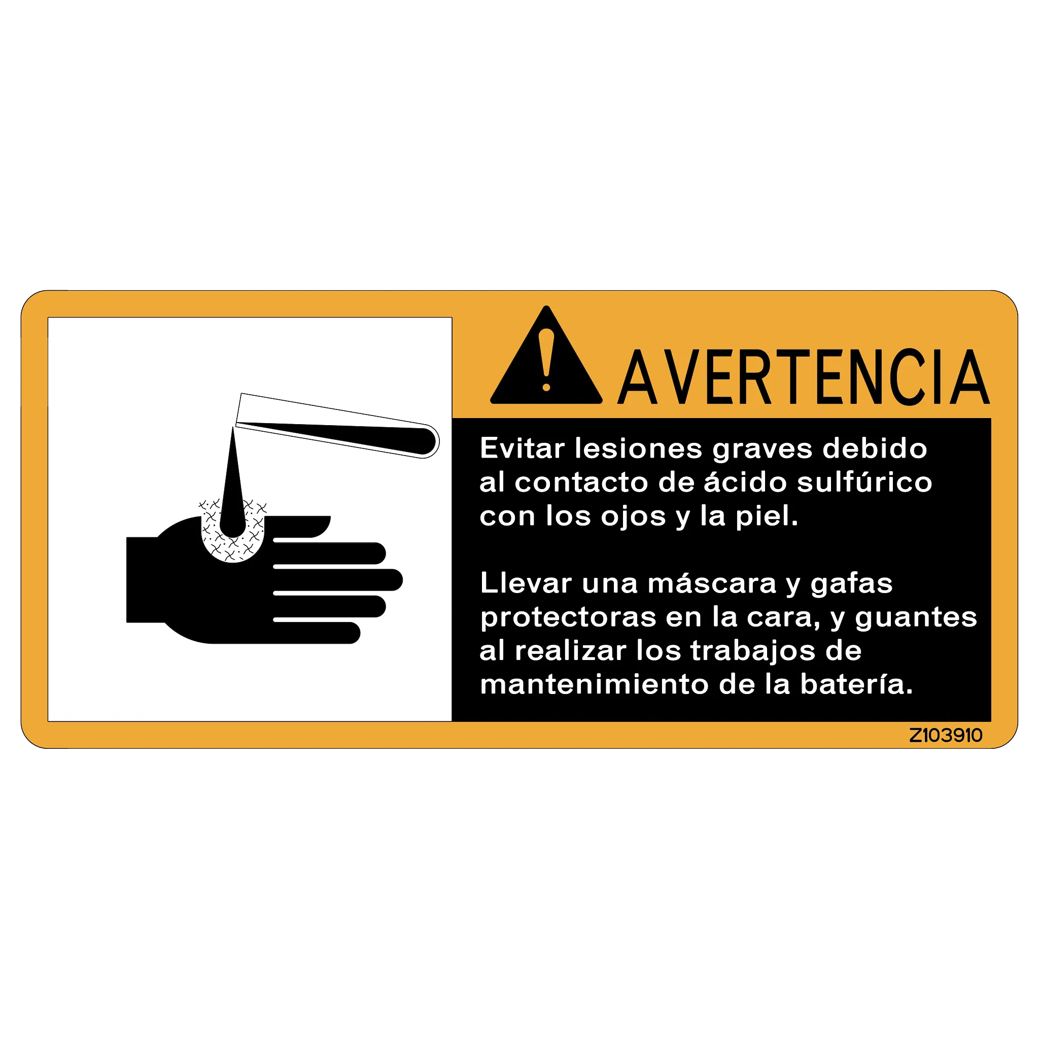 John Deere Safety Sign, Label - Z103910