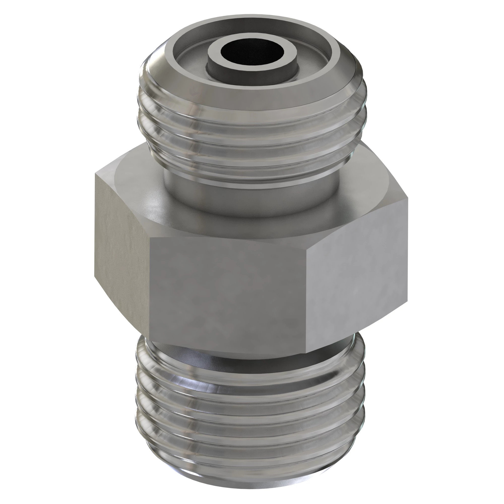 STUD STRAIGHT, ORFS W/METRIC HEX