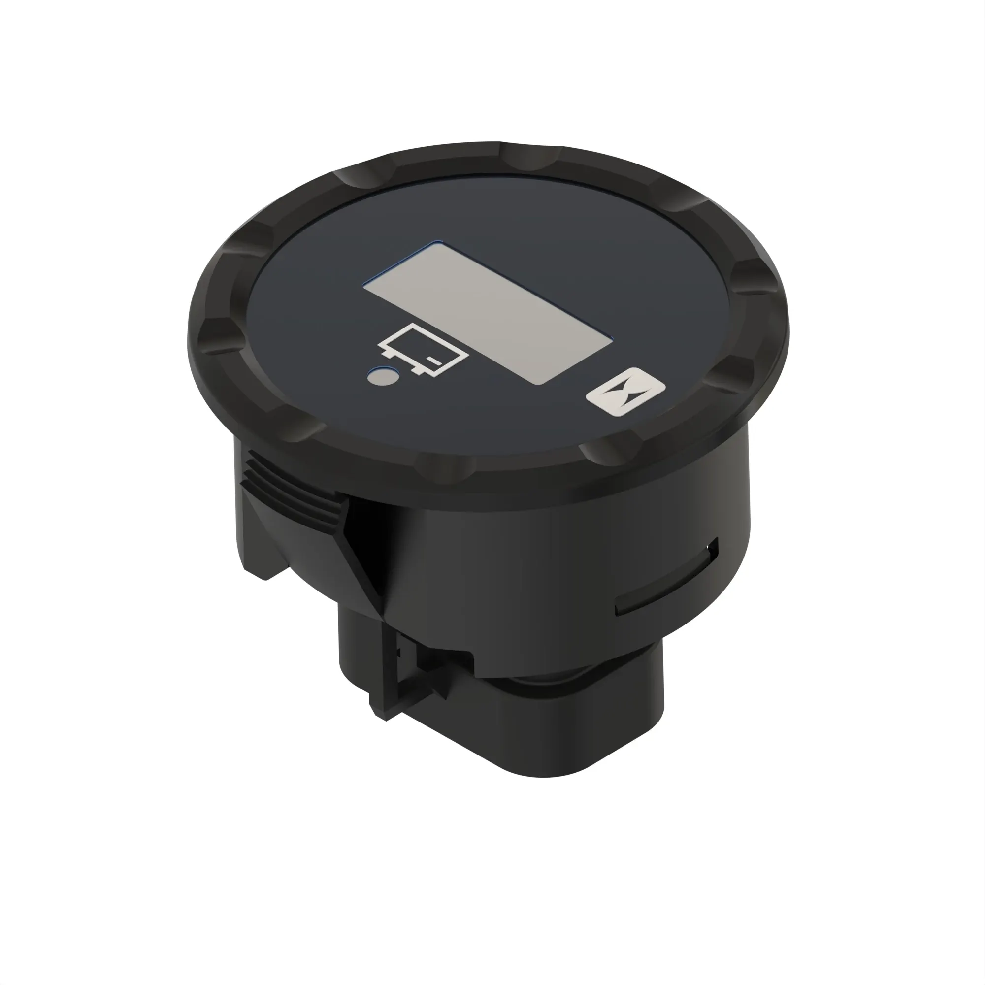 John Deere Round Case Hour Meter Gage - AUC17274