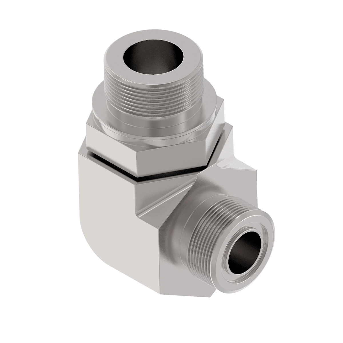 Adapter Fitting, 90 Deg Elbow, O-Rin