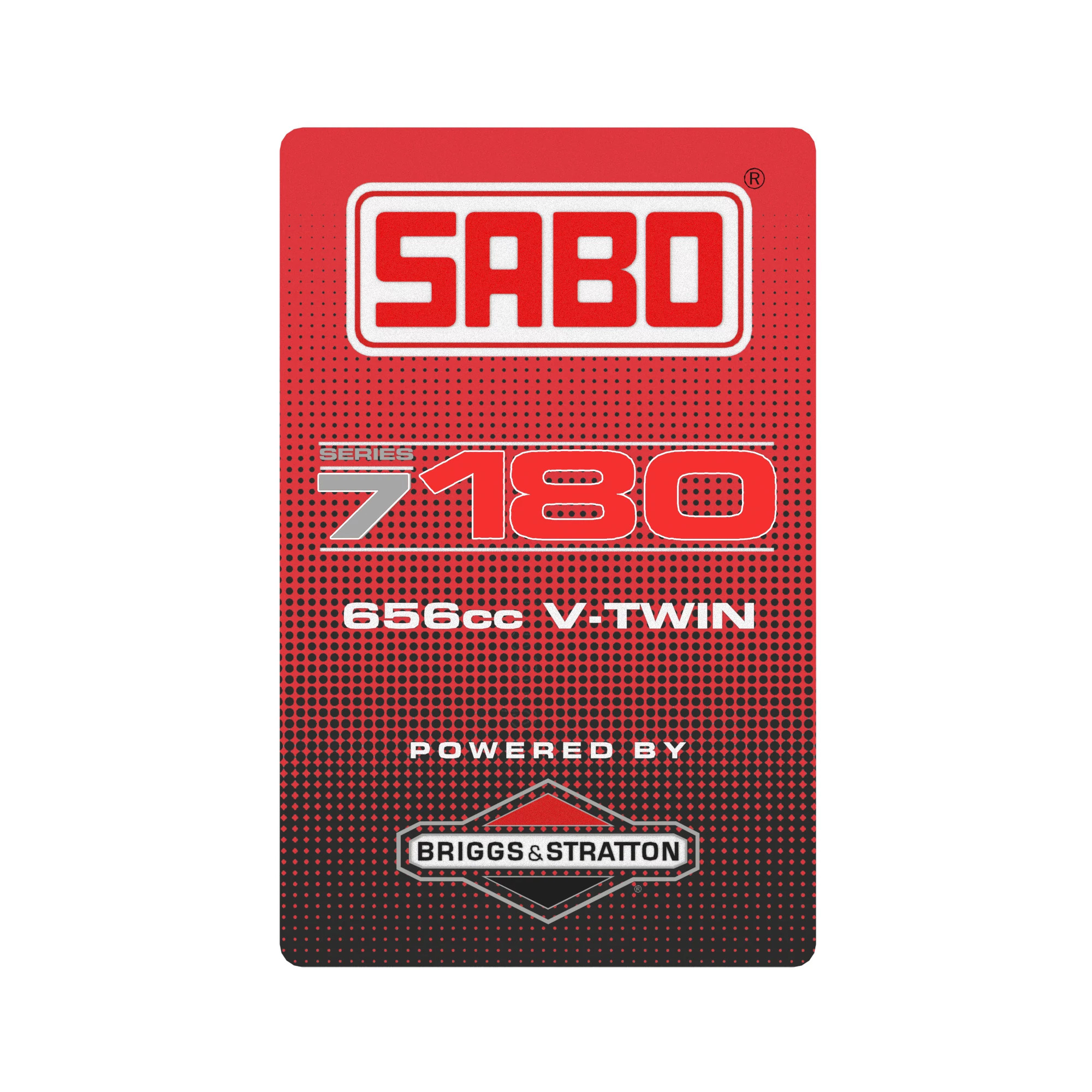 John Deere 7180 Sabo Gas Engine Label - GX25790