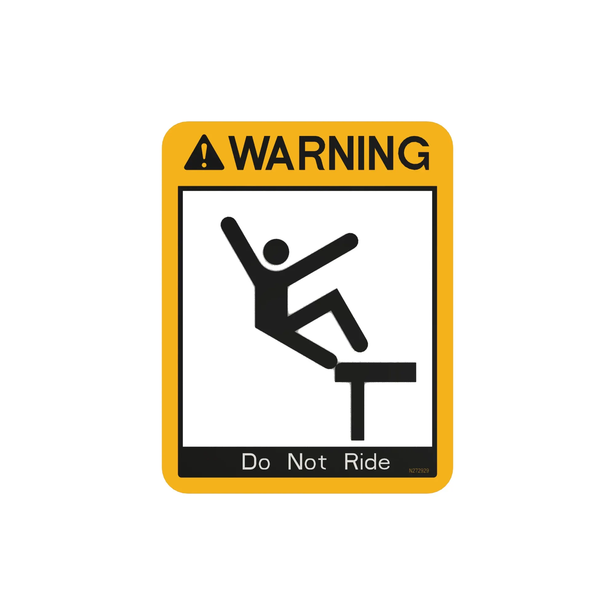 John Deere Do Not Ride Label - N272929