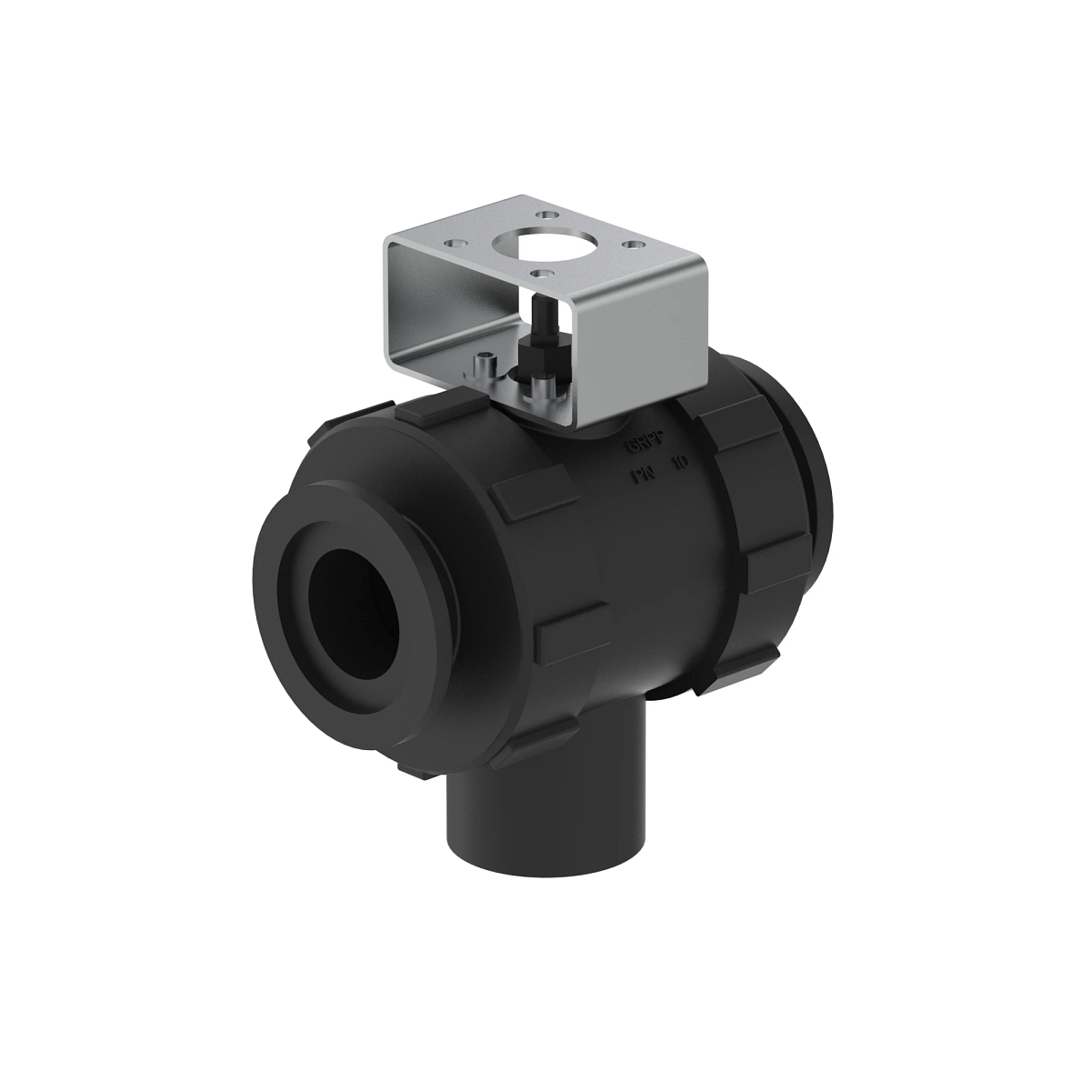 John Deere 3 Way Ball Cock Valve, 1.5 Inch Flange - AN206183