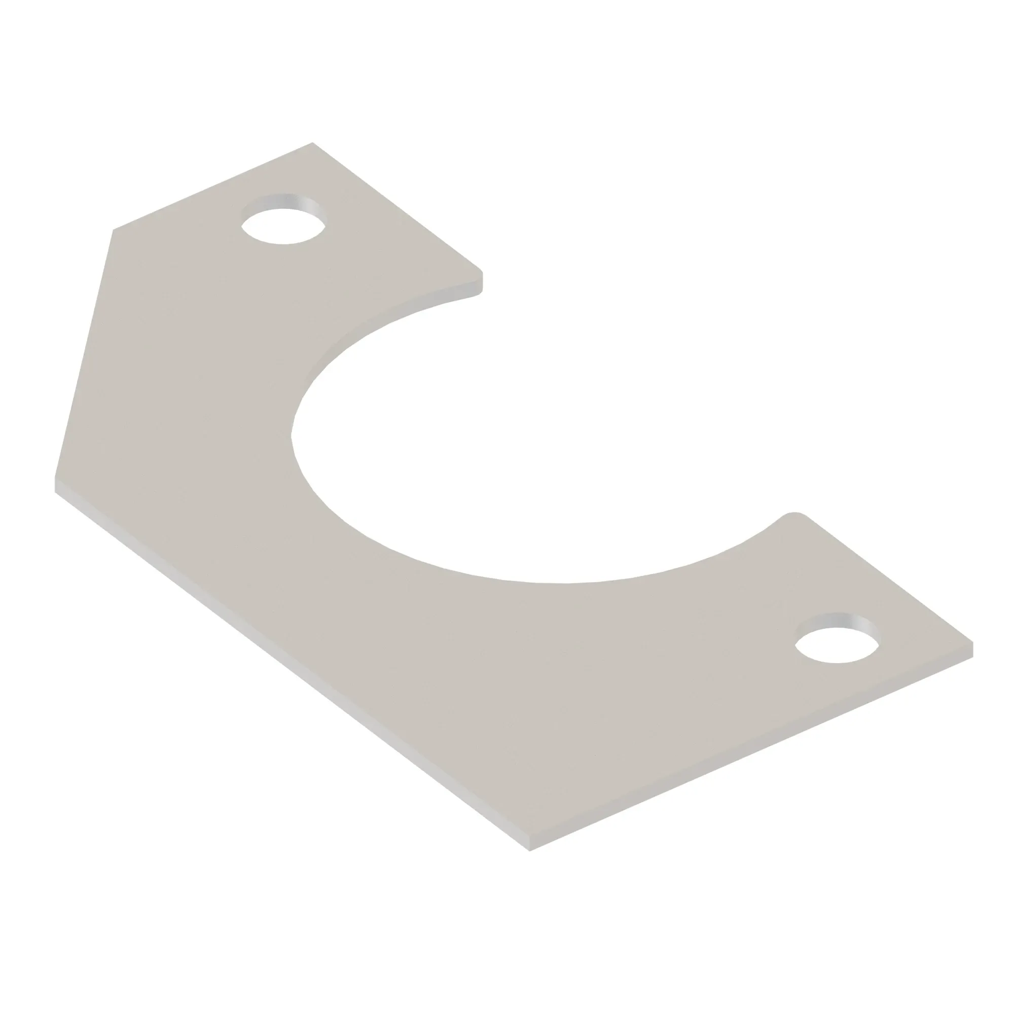 John Deere Front Grommet Gray Plate - T181604