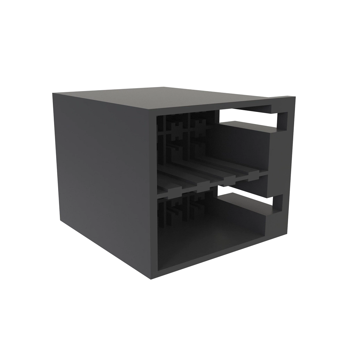Conn Tyco Faston 16W F Blk Plstc