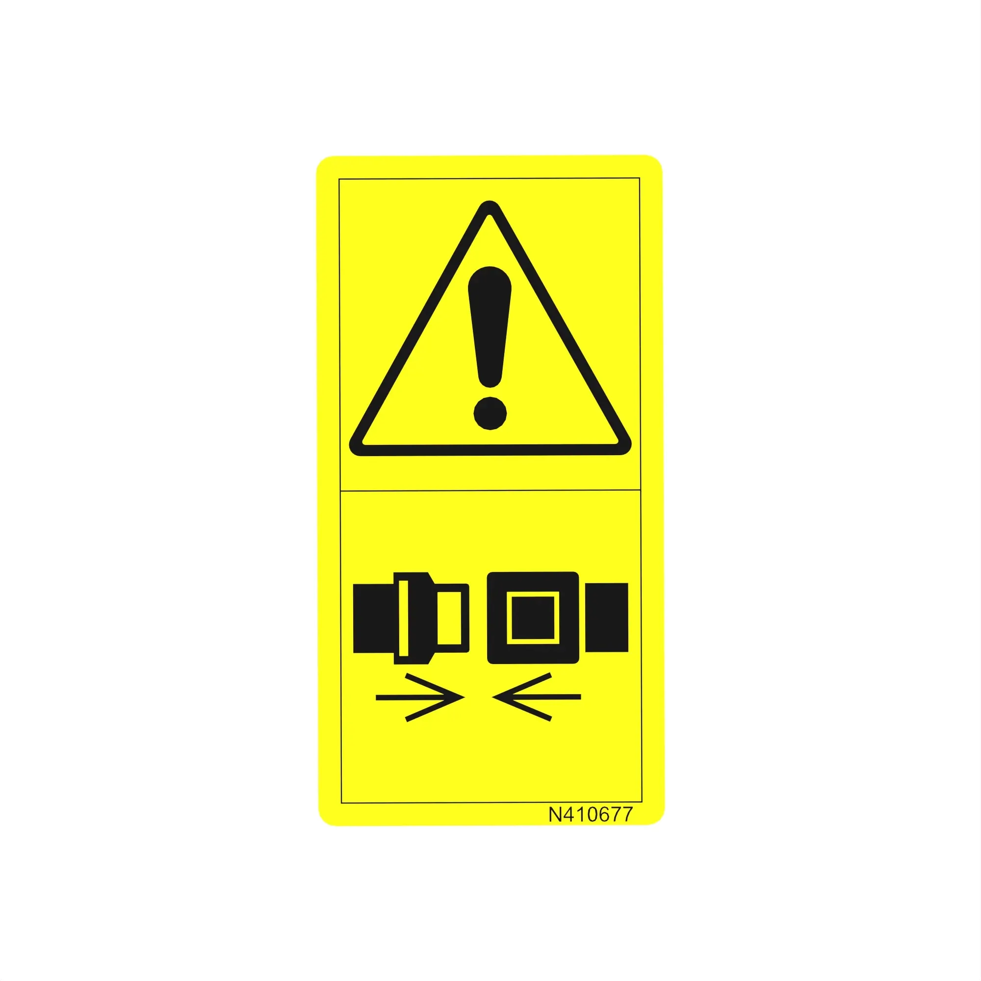 John Deere Seat Belt Label, Caution - N410677
