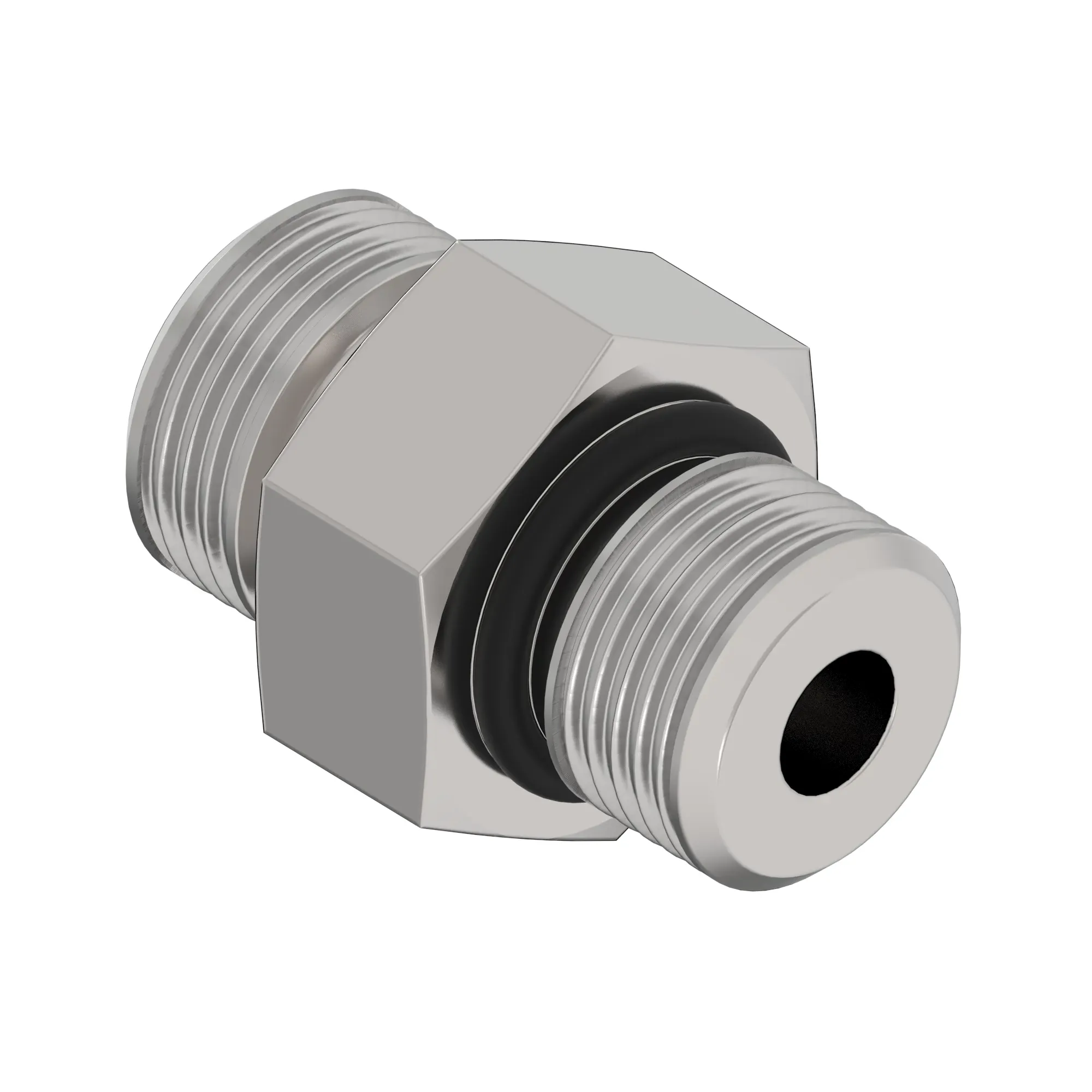 John Deere Adapter Fitting, Orifice Straight Electroless Nickel Coated - AT530549