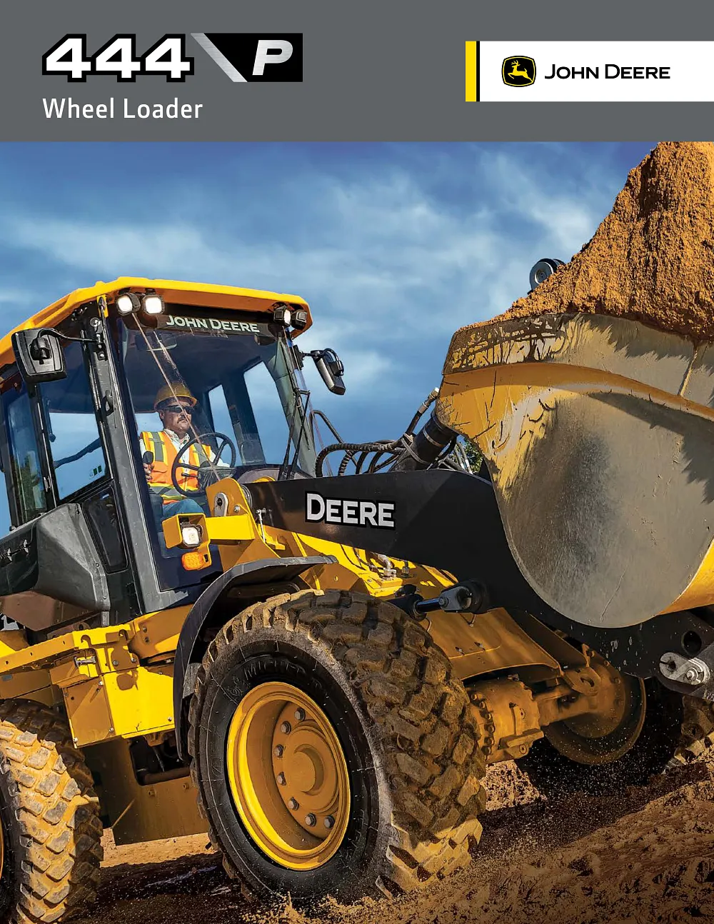 444 P-Tier Wheel Loader Product Brochure cover