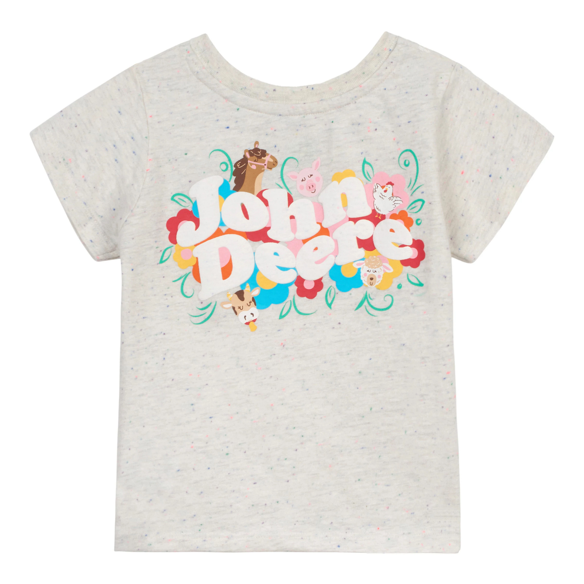 Toddler Flowers and Farm Animals T-Shirt