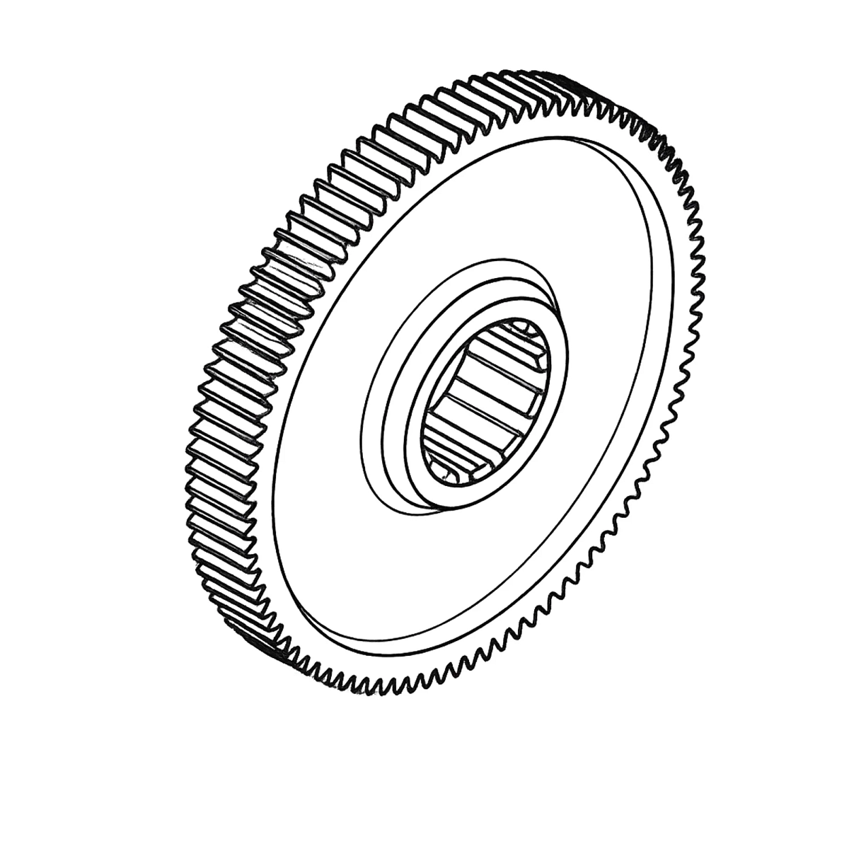 Spur Gear, Spur 102T, PTO Ou