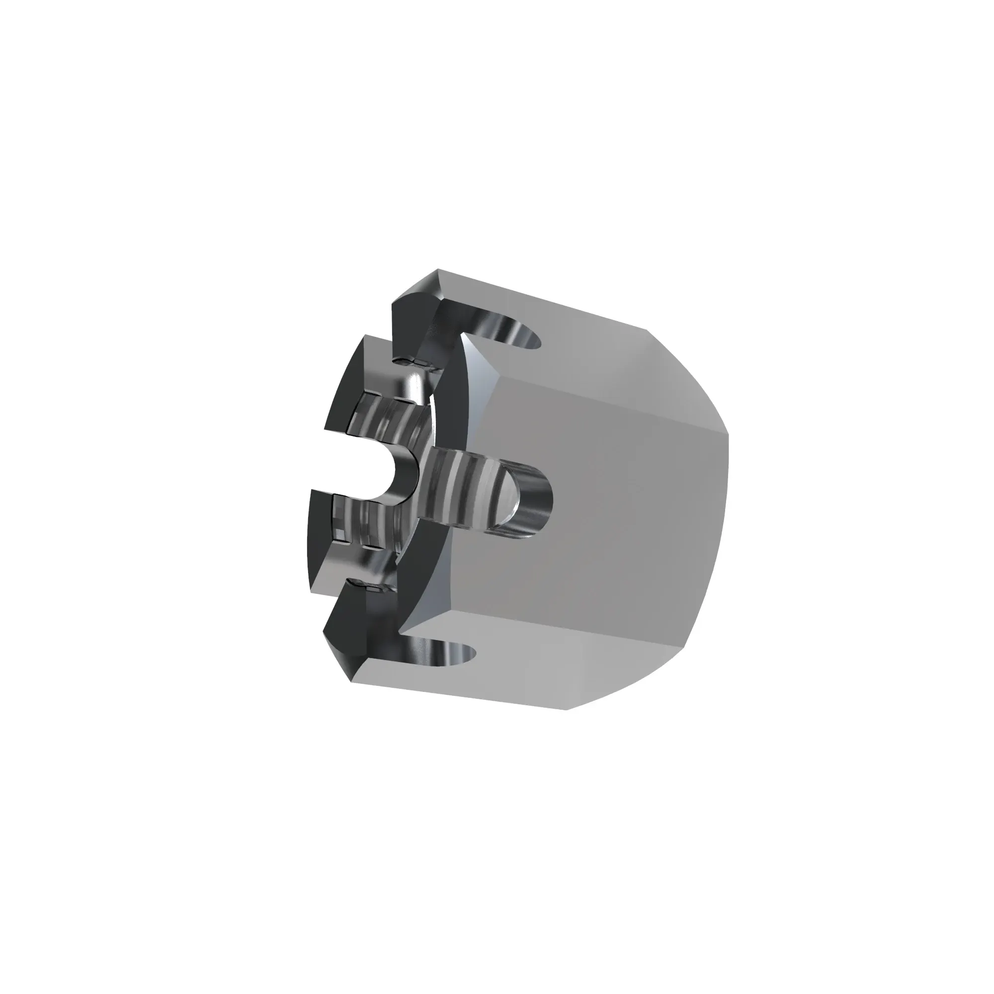 NUT, METRIC HEX SLOTTED