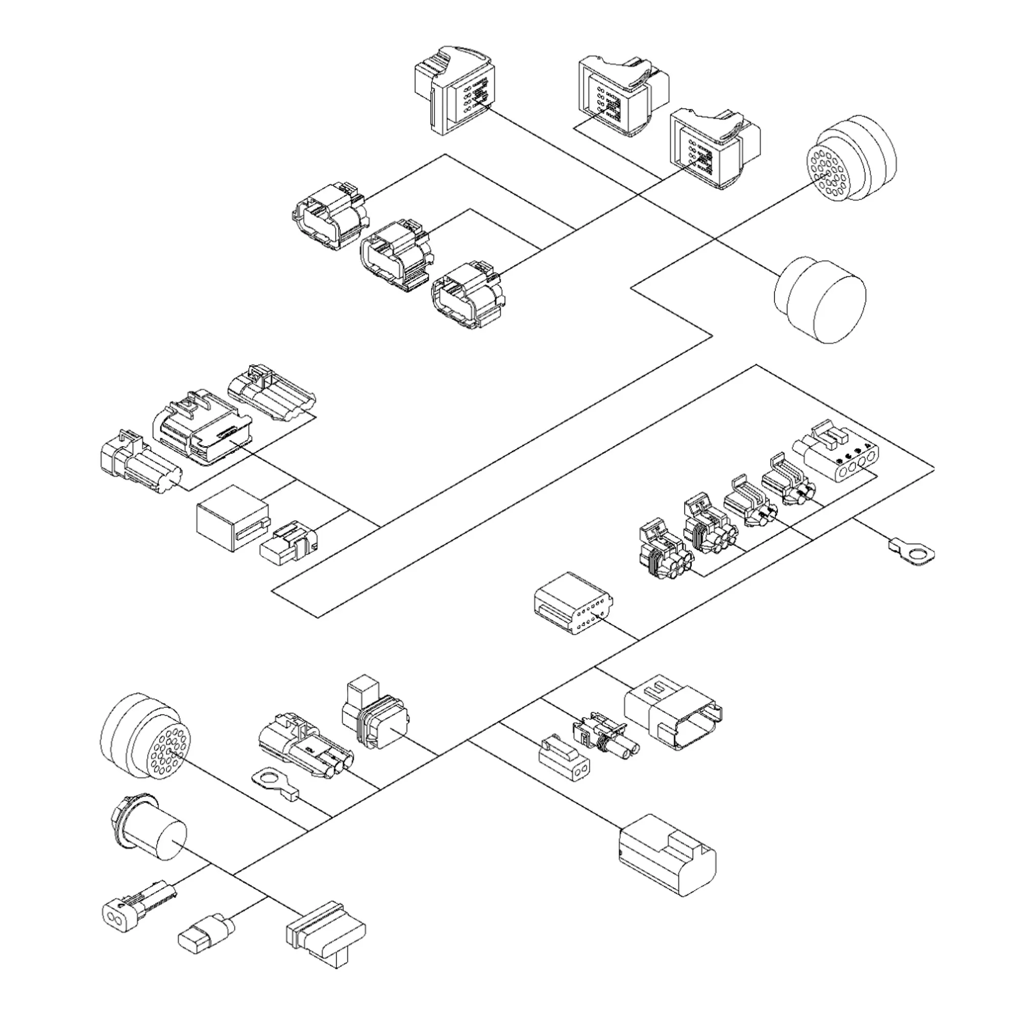 John Deere LC Main Wiring Harness - AH230518