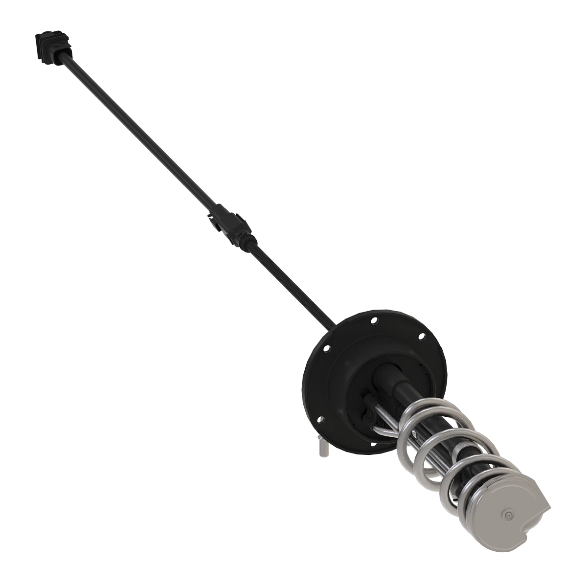 400mm, 12V, Round Coil, Fitting Orientation 3, 25um Filter