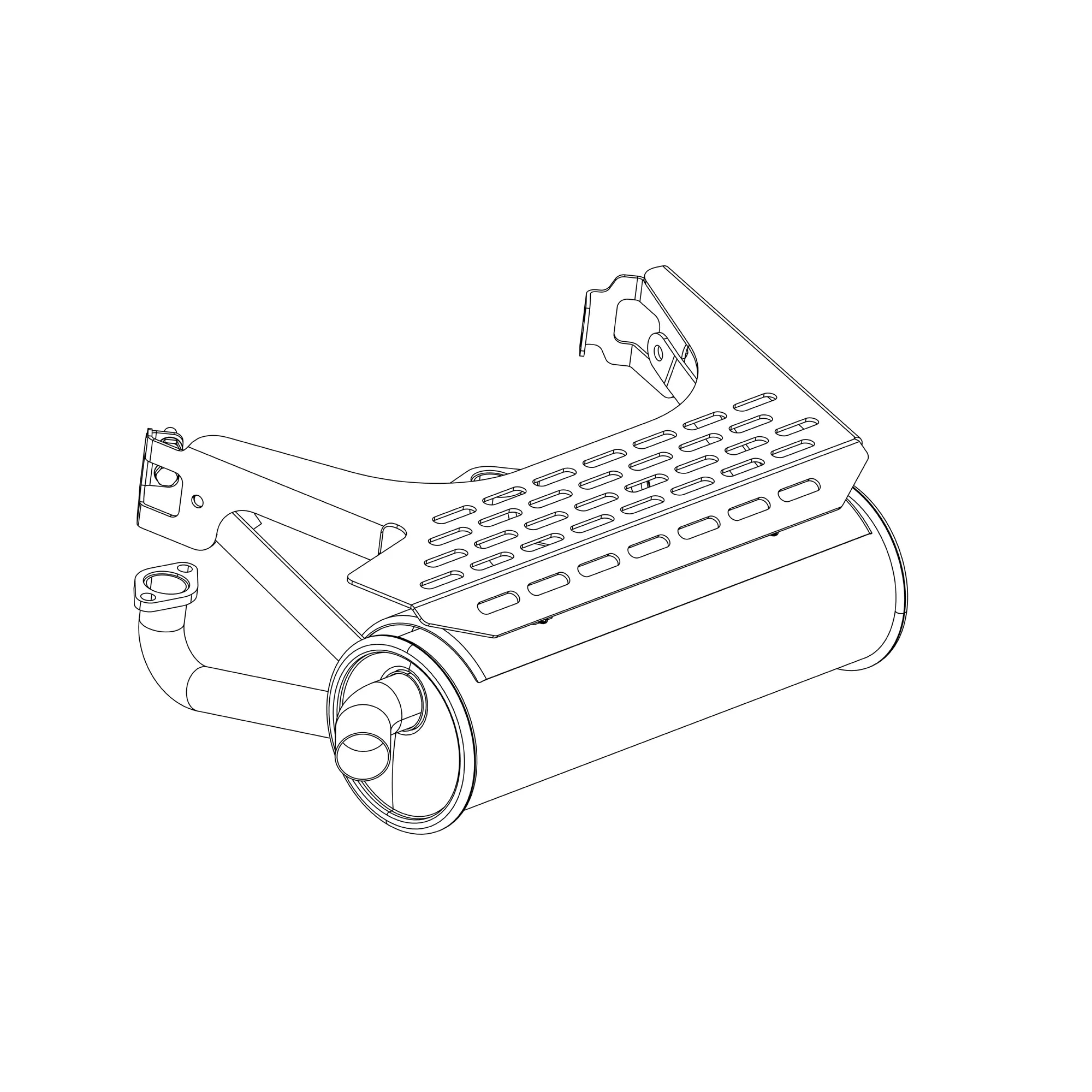 John Deere Muffler Exhaust - TCA23956