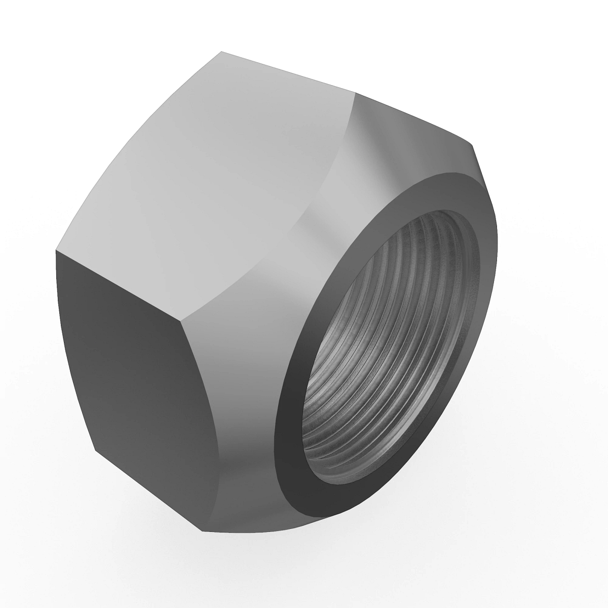 HEX COLLAR LOCK NUT, 1.25" - 7