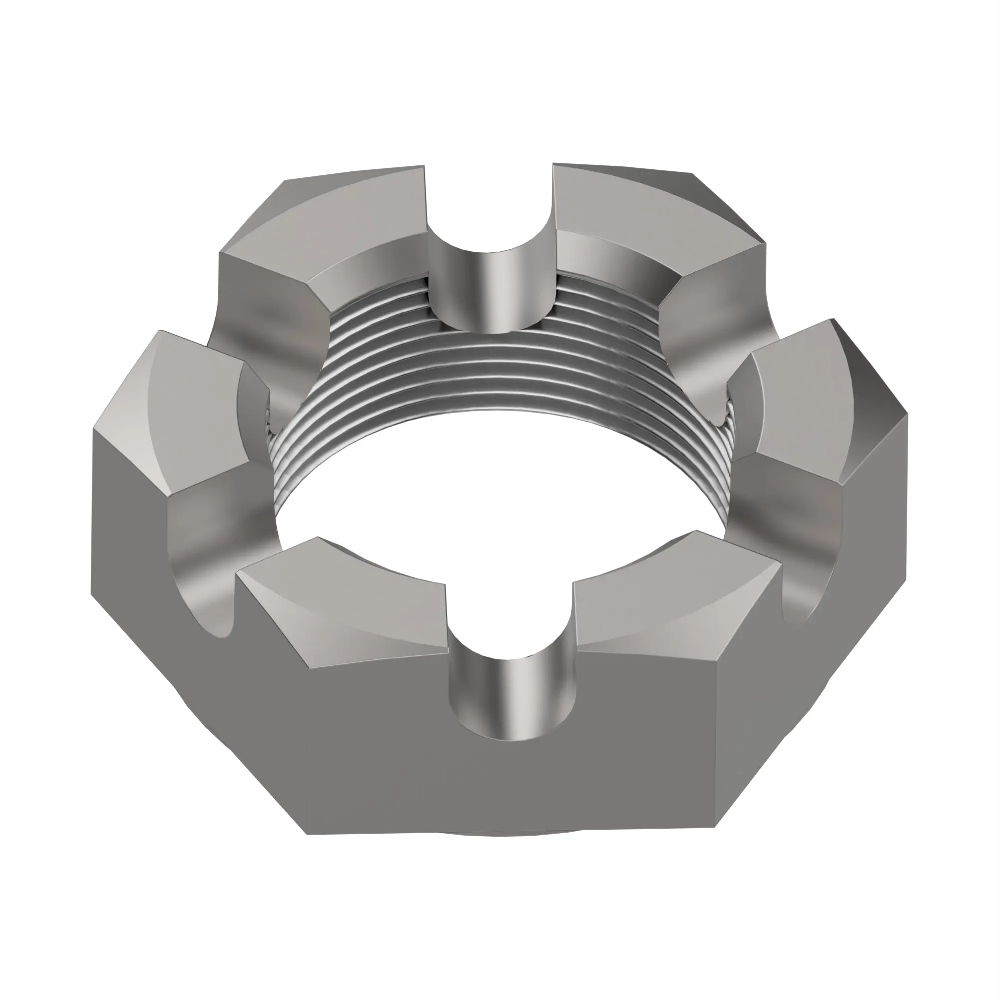 John Deere Hexagonal Slotted Nut, 1/4" - 14H980