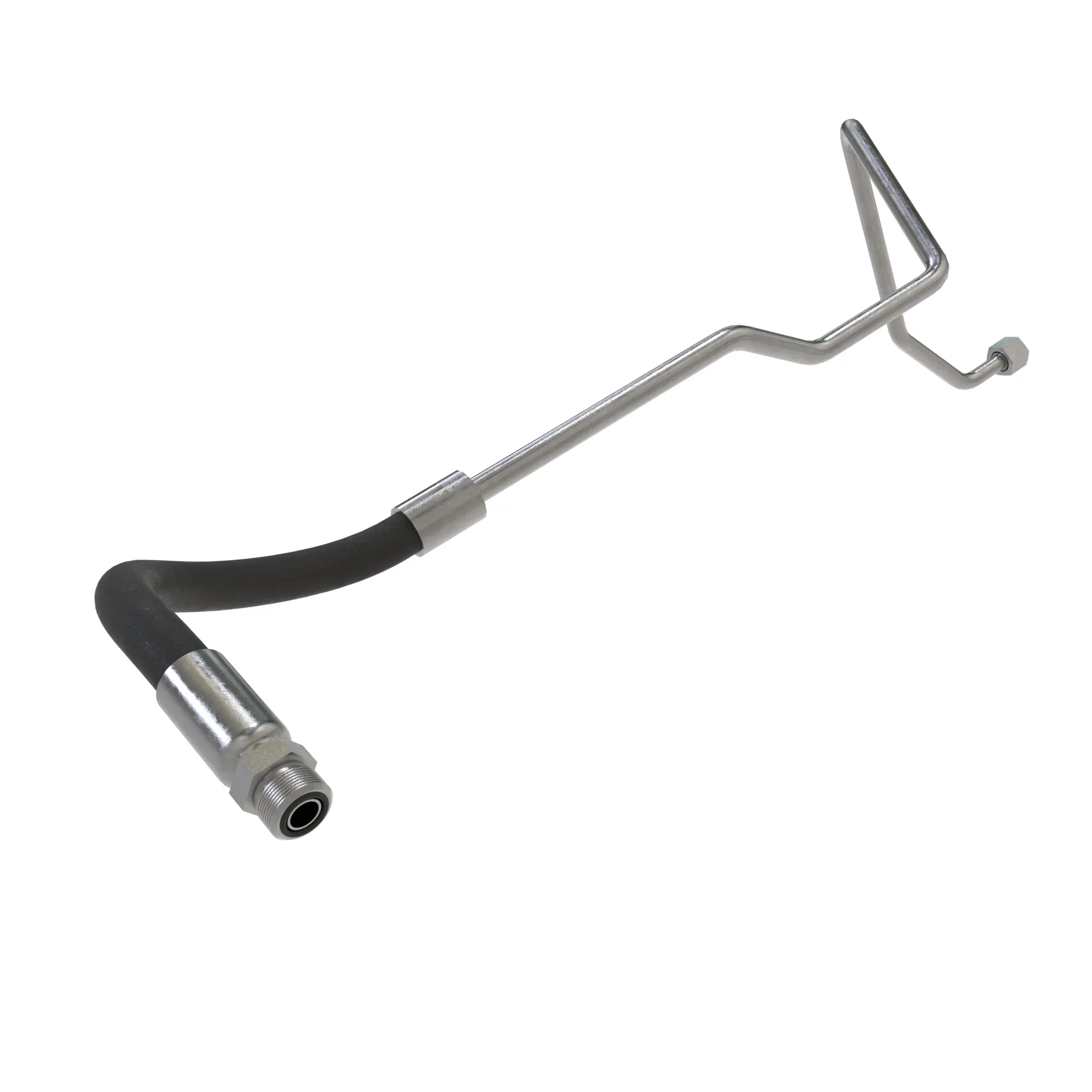 John Deere Hydraulic Trailer Brake Front Oil Line - RE579497