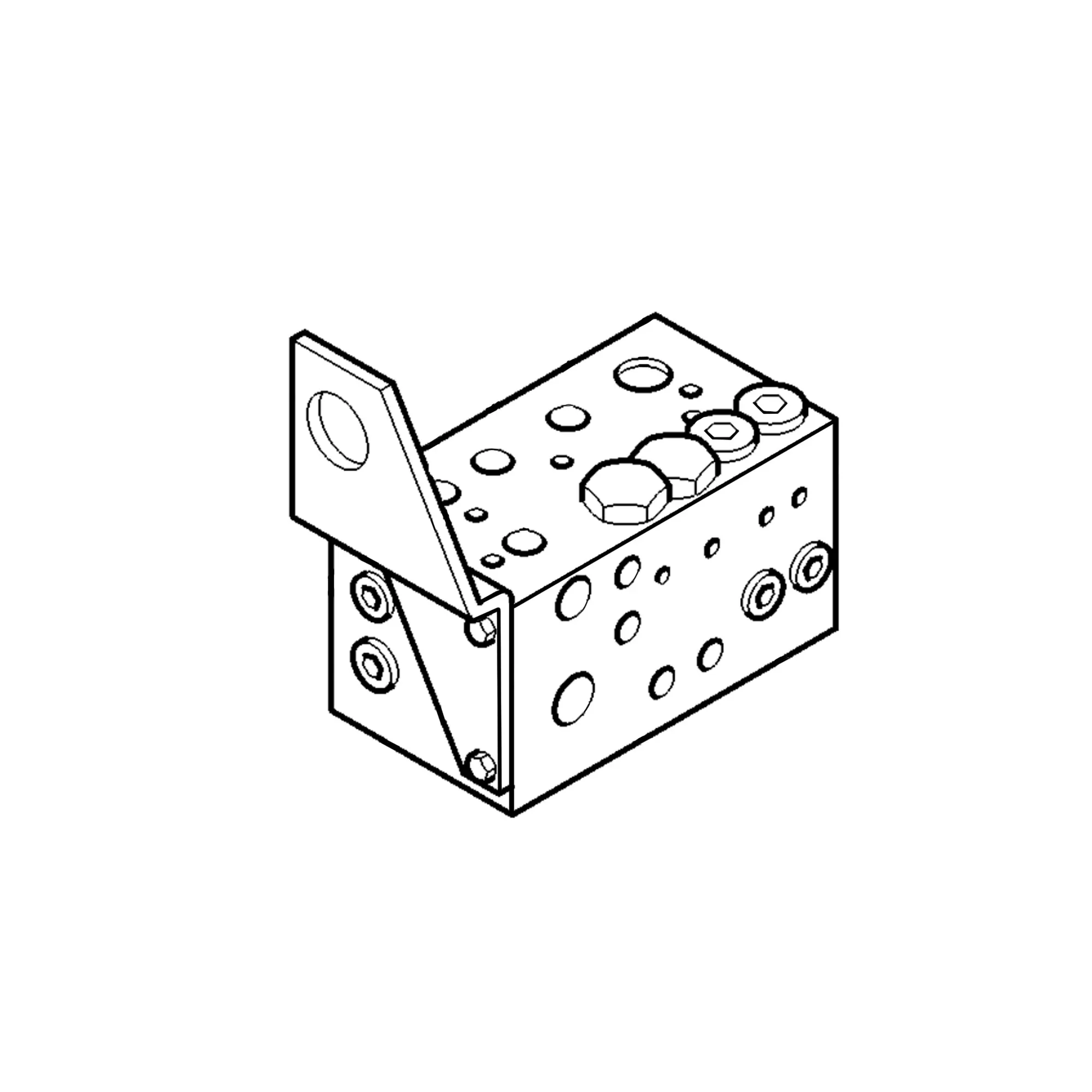 John Deere Main Valve Stack Manifold - AZ101077