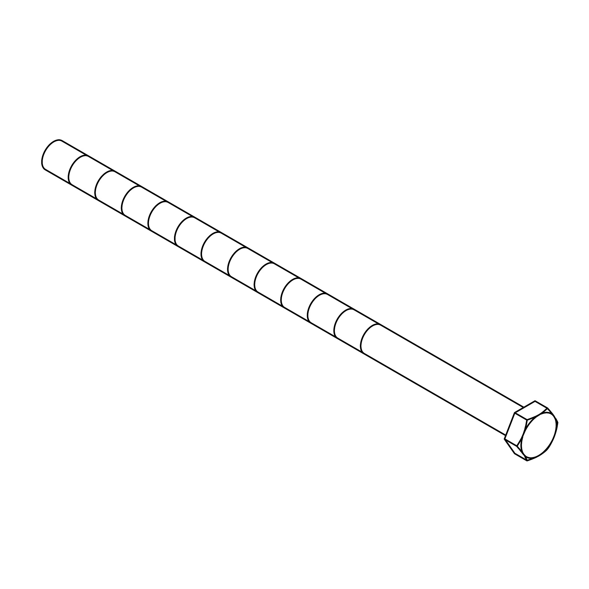 SCREW, HEX HEAD, METRIC