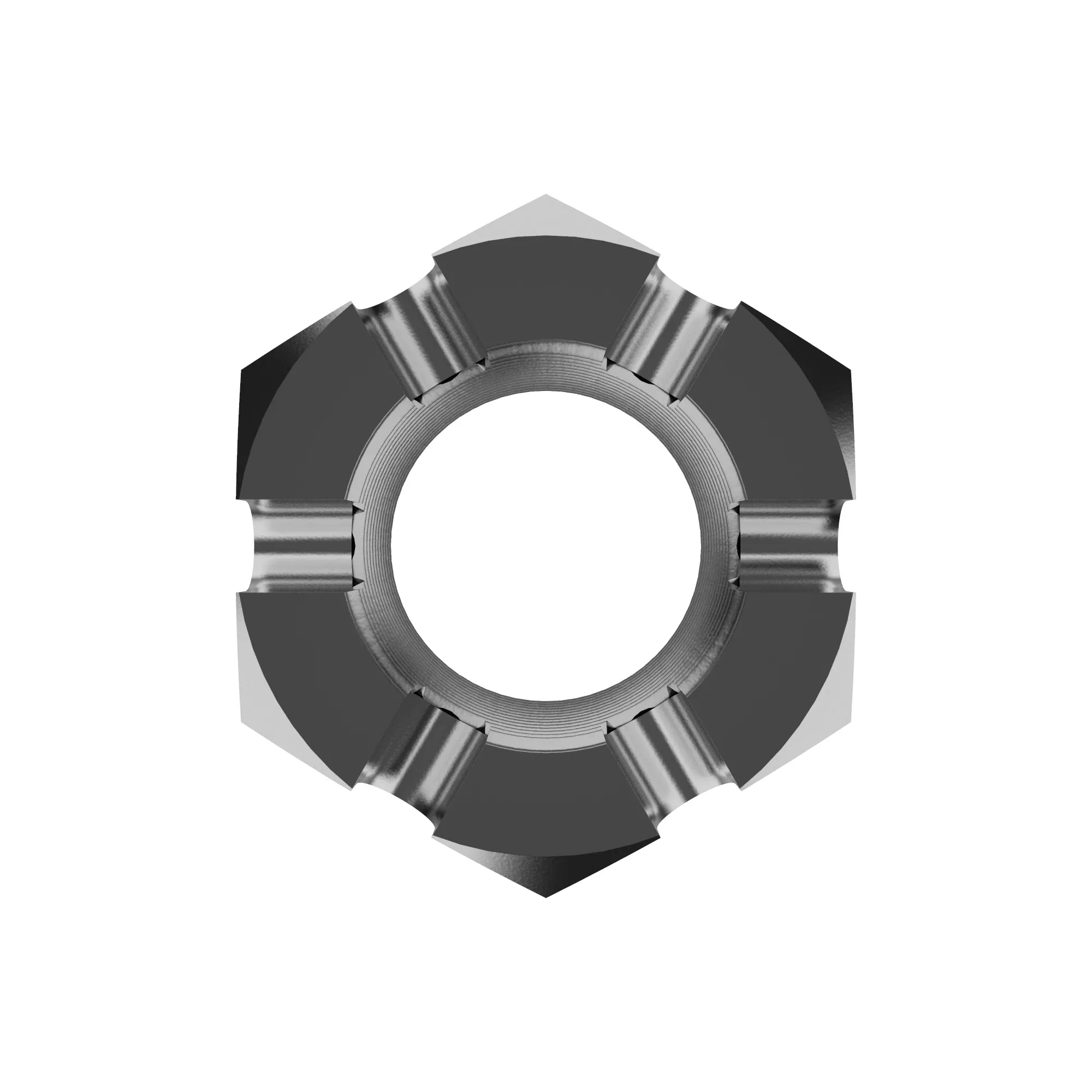 NUT, METRIC, THIN HEX SLOTTED