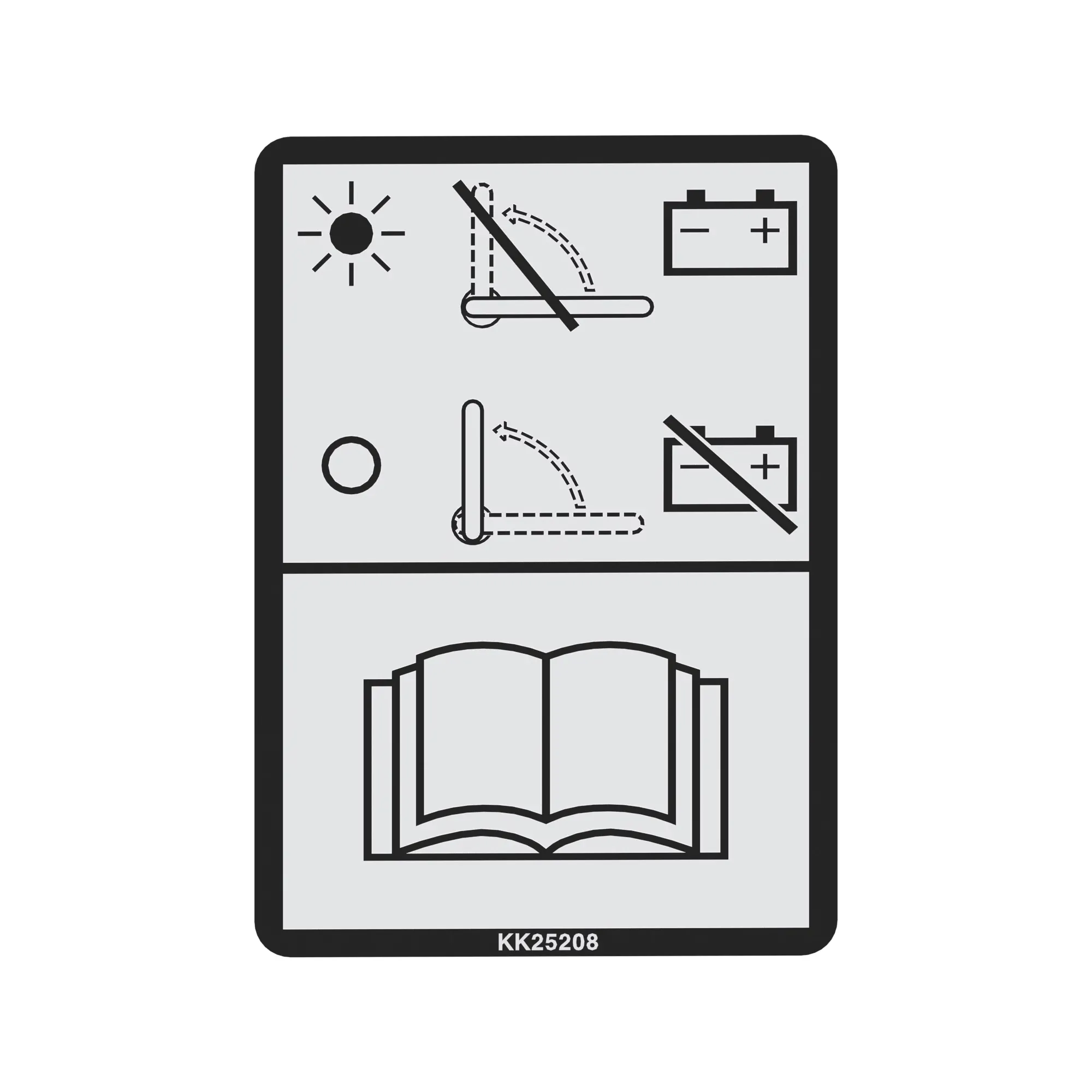 John Deere Battery Disconnect Label - KK25208