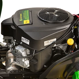 Side close-up of a S240 lawn tractor's engine