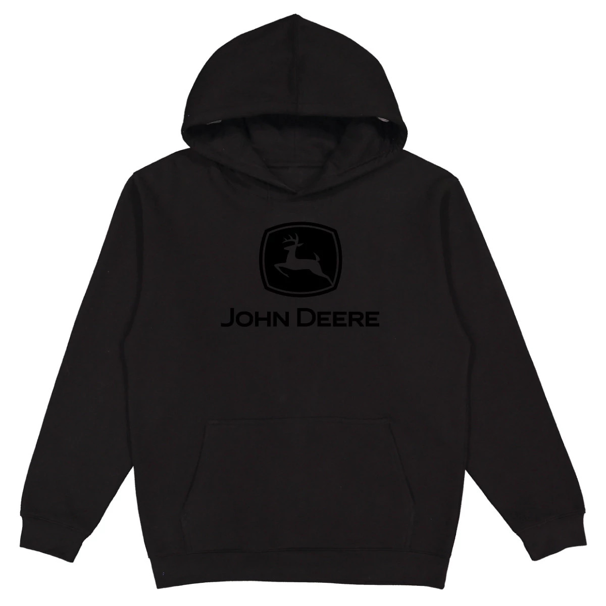 Black Tonal Logo Hoodie 